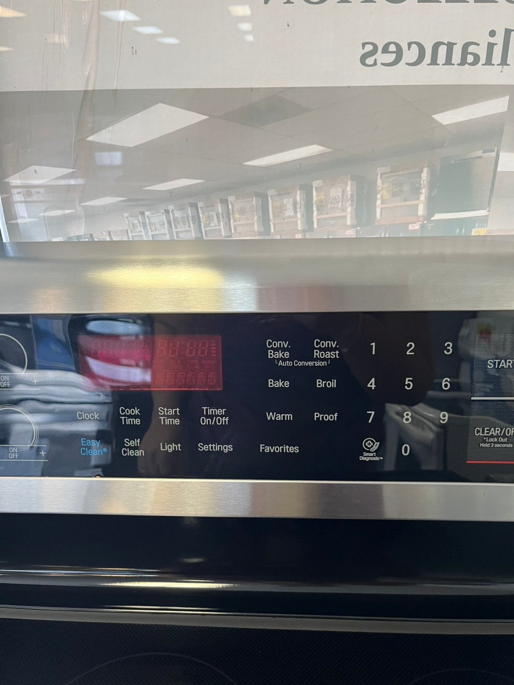 🔥Flash sale⚡️Lg electric range stainless 220v 5 burner warm zone convection bake roast broil steam clean Refurbished 30" #ELR09LL