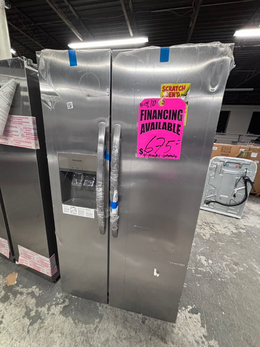 >special 💥⚡️ Open Box 📦 | scratch & dent Frigidaire side x side  refrigerator w/ice water dispenser stainless steel 26cu.ft 36" #RF3H41B