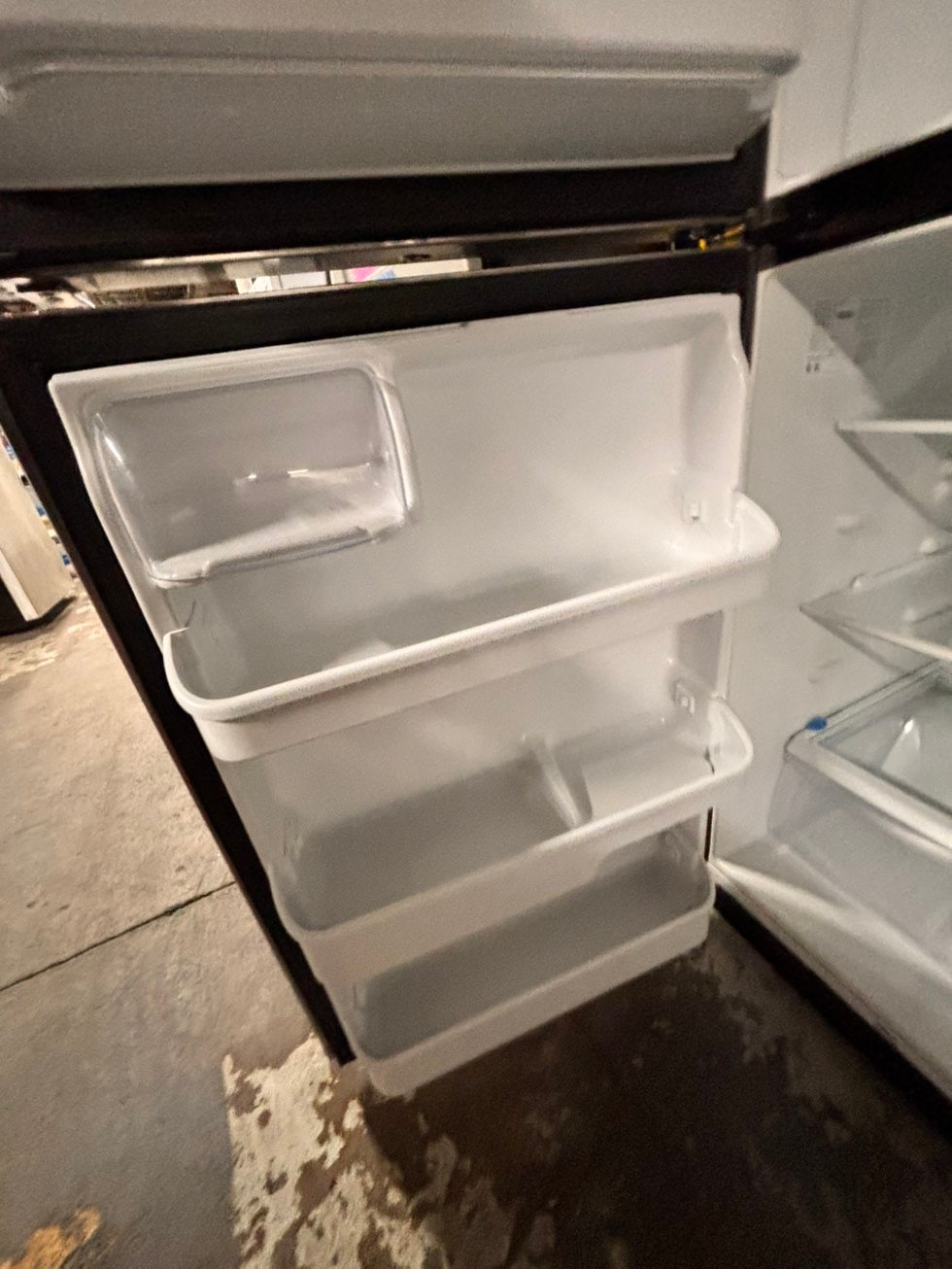 >Frigidaire 21cu.ft -top freezer refrigerator stainless steel -used refurbished 30” #RFF916B