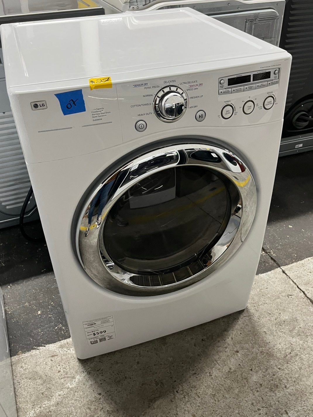 -🔥Black Friday ‼️LG sensor Dry front load stackable electric 220v dryer in white  27" #EDLG61B