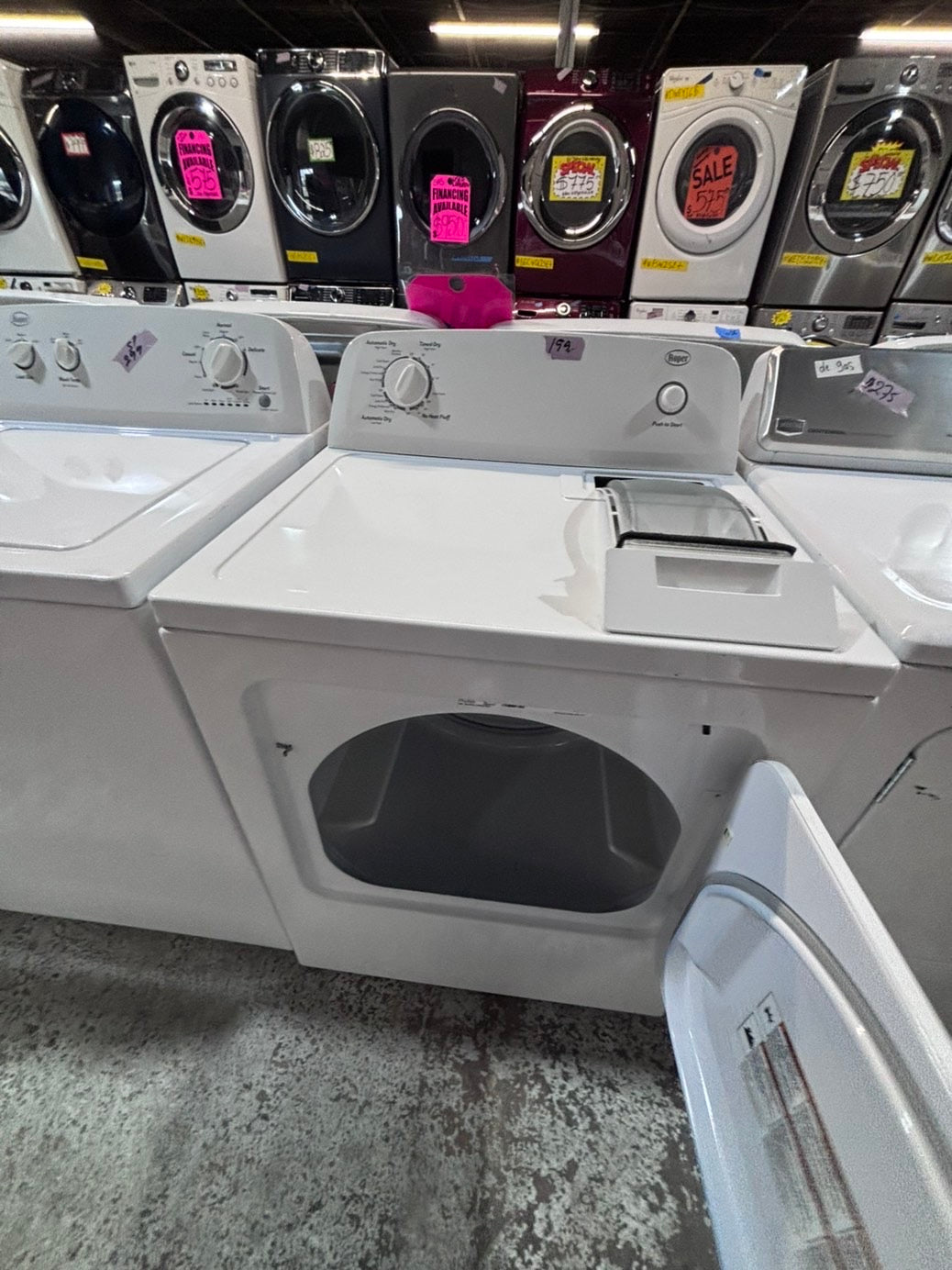 >*sale🔥Roper top load washer  & electric dryer 220v  set top load side by side #SPR2T1B