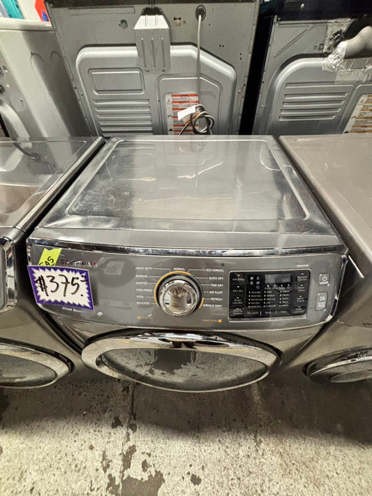 -Samsung steam silver-gray front load stackable Gas dryer stain drum large capacity #DG221B-TR