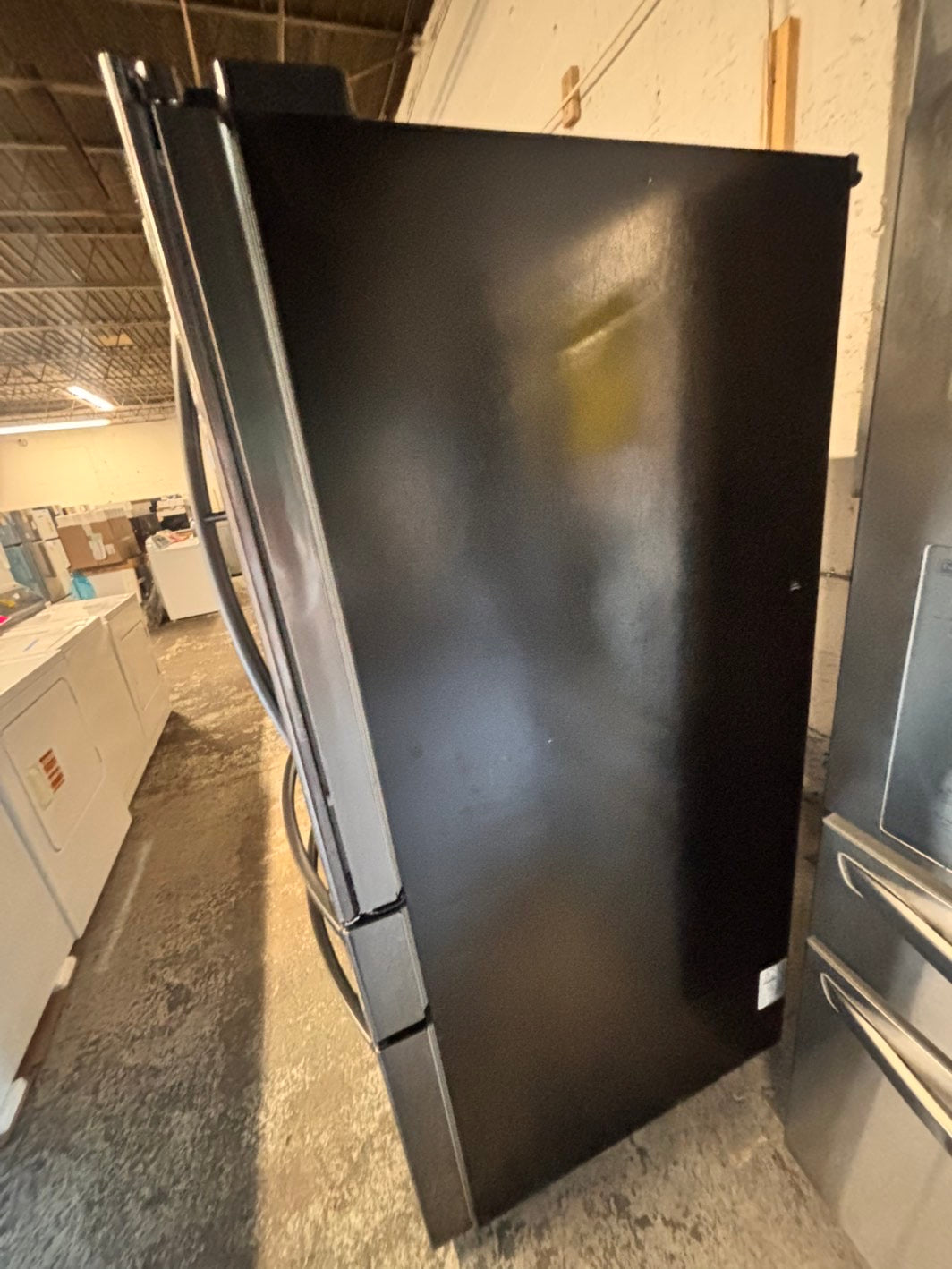 >🎈Used | Refurbished LG 36” French door refrigerator black stainless steel with ice maker & water dispenser —-stock number #RF297941B