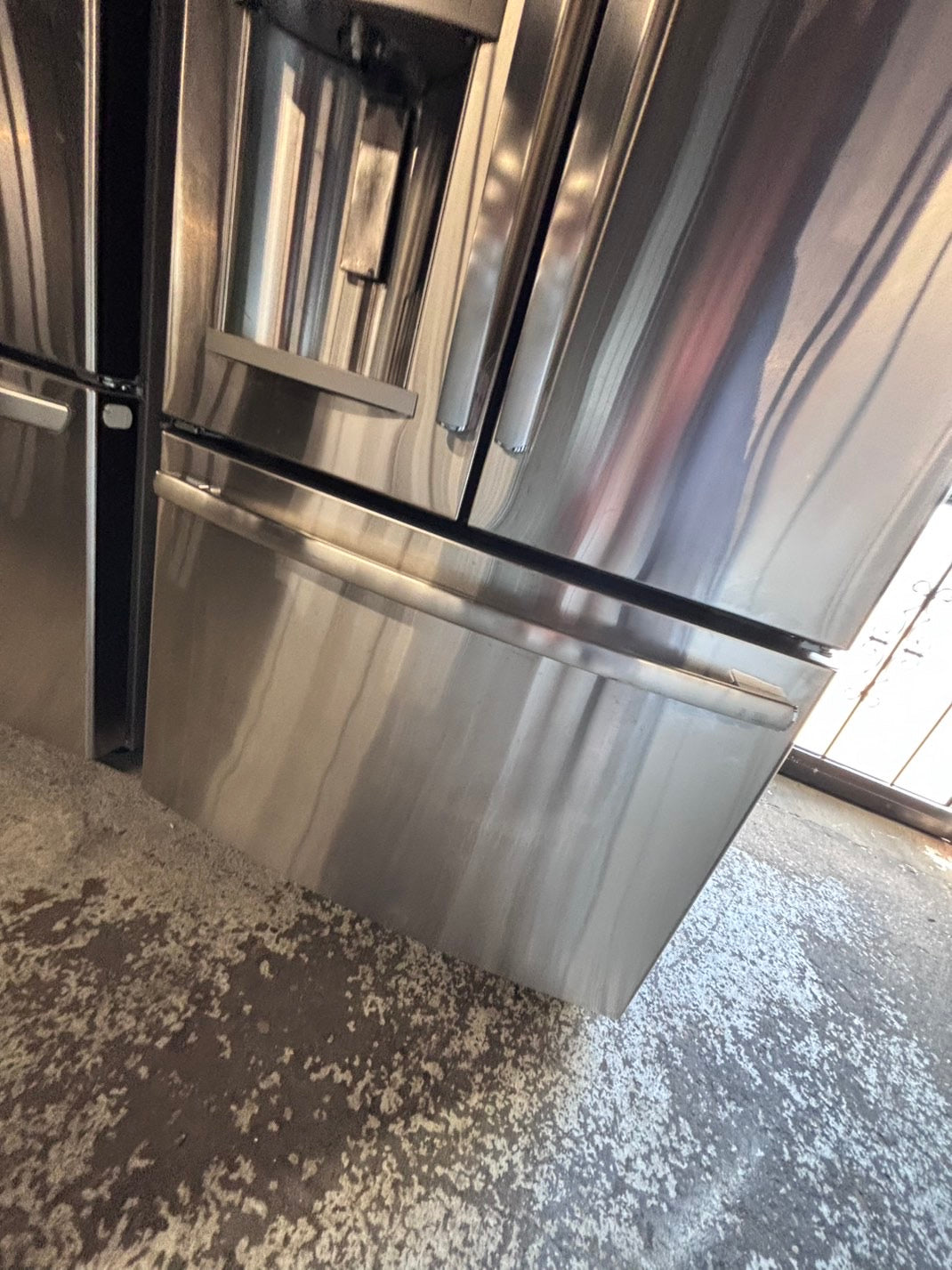 >GE 36” French Door Refrigerator Super-Capacity with ice maker & water dispenser ,used-refurbished #GE50PSB
