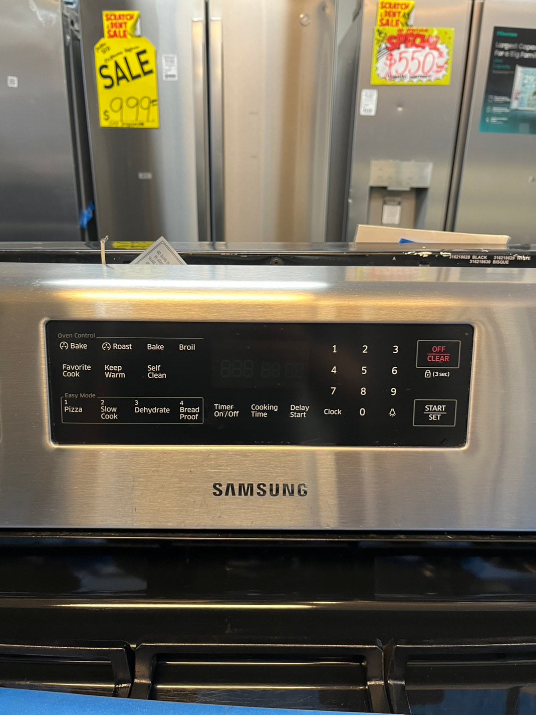 Samsung GAS range stainless steel 5 burner convection bake roast broil  Easy Mode Self clean Refurbished 30" #GPG34L