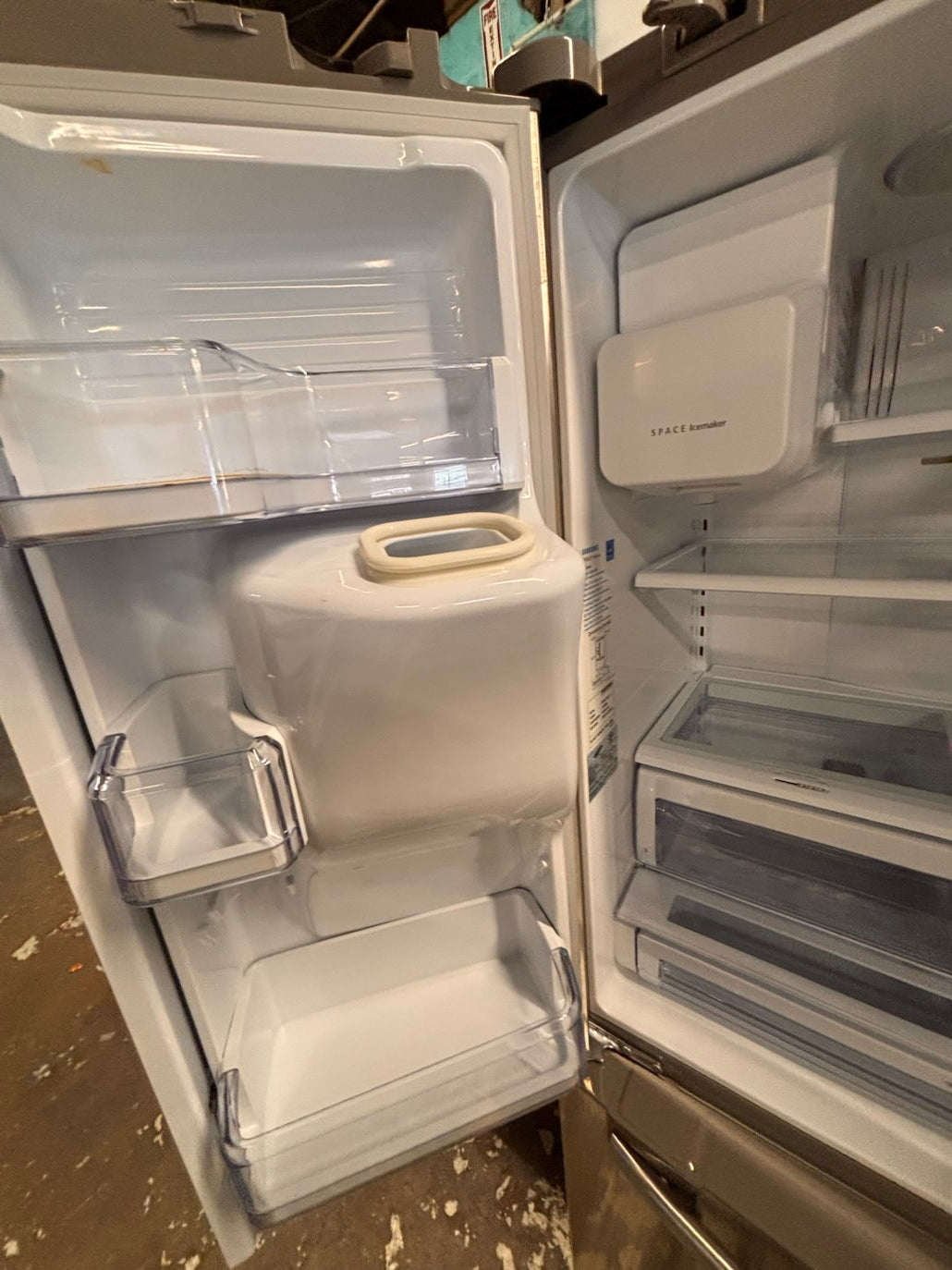 }} SPECIAL 🔥Samsung 36”x 68”1/2 H French door Refrigerator counter depth  24.1/2 depth , stainless steel w/ ice water dispenser , good  condition 36" used-refurbished #SJFDD24B