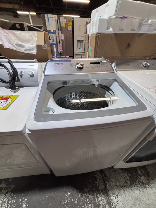 >*samsung extra  Large capacity white color Top load washer Drum stainless steel used,refurbished #SAK4YB
