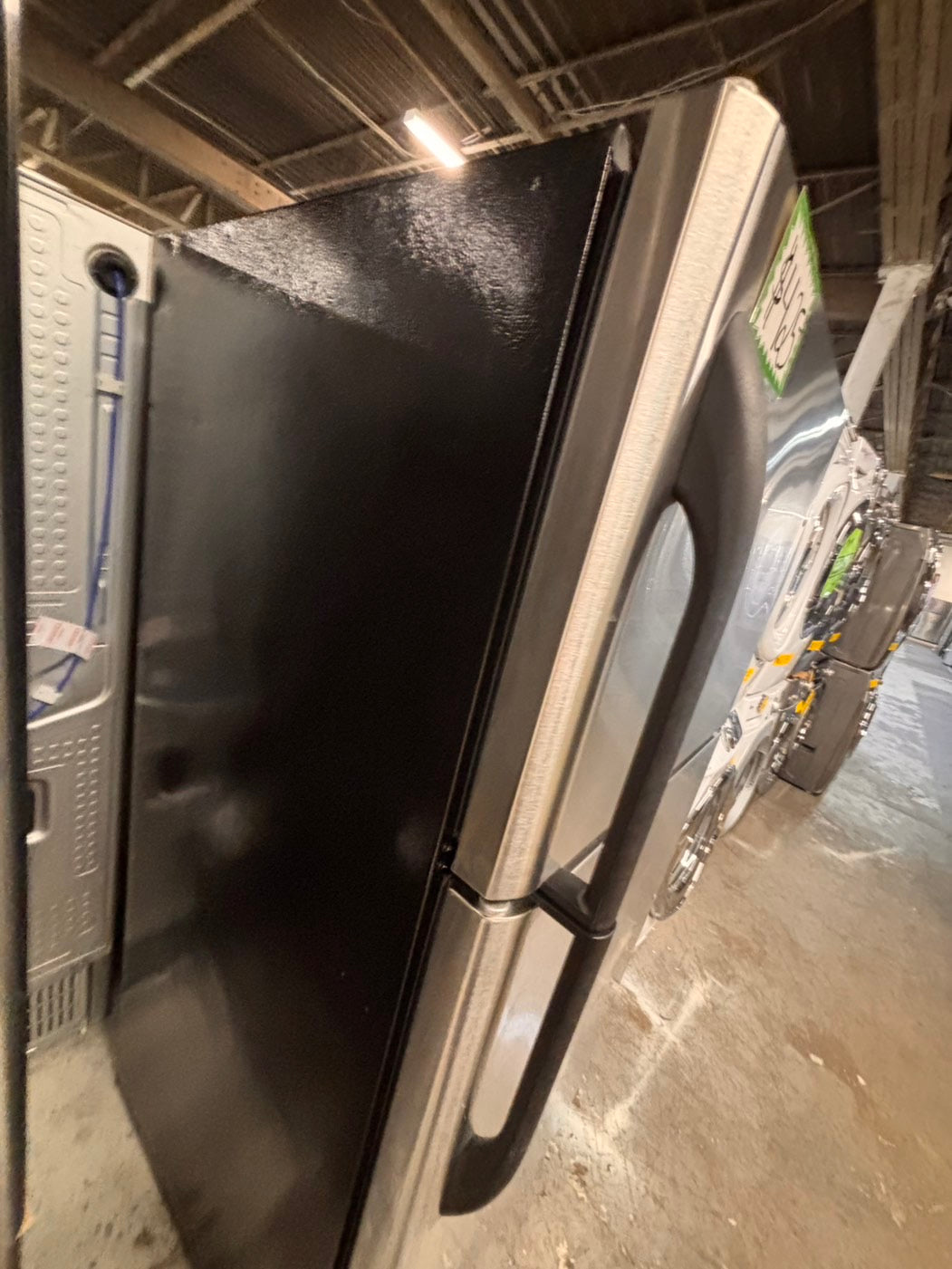 >*frigidaire  top freezer refrigerator stainless steel used-refurbished 30"x 681/2h #RF21ZRB