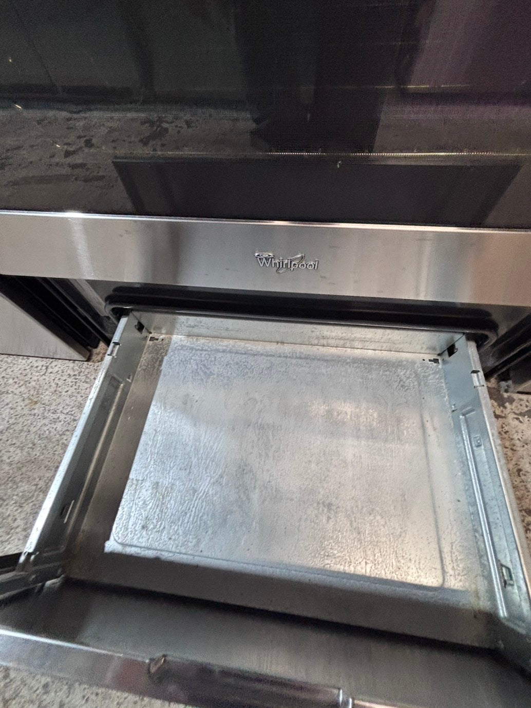 >*Special🔥whirlpool electric 220v glass top range bake Broil roast self clean stainless steel 30" Refurbished #ESZW12B