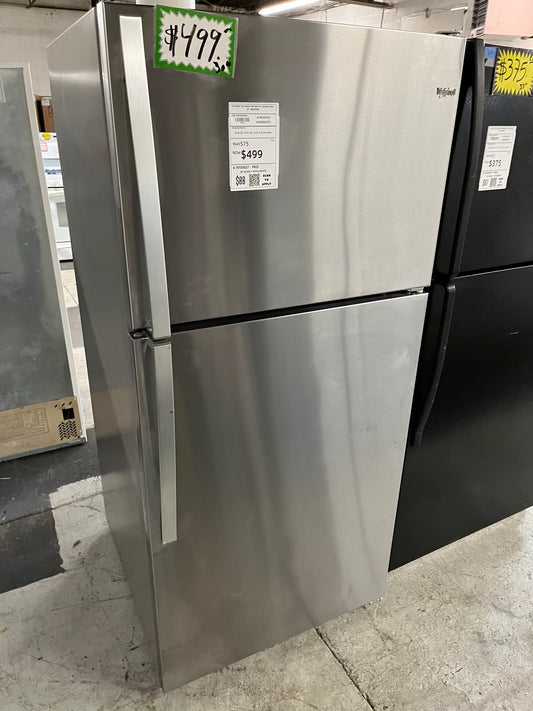- Whirlpool Top freezer Refrigerator stainless steel 30" #RF208EB