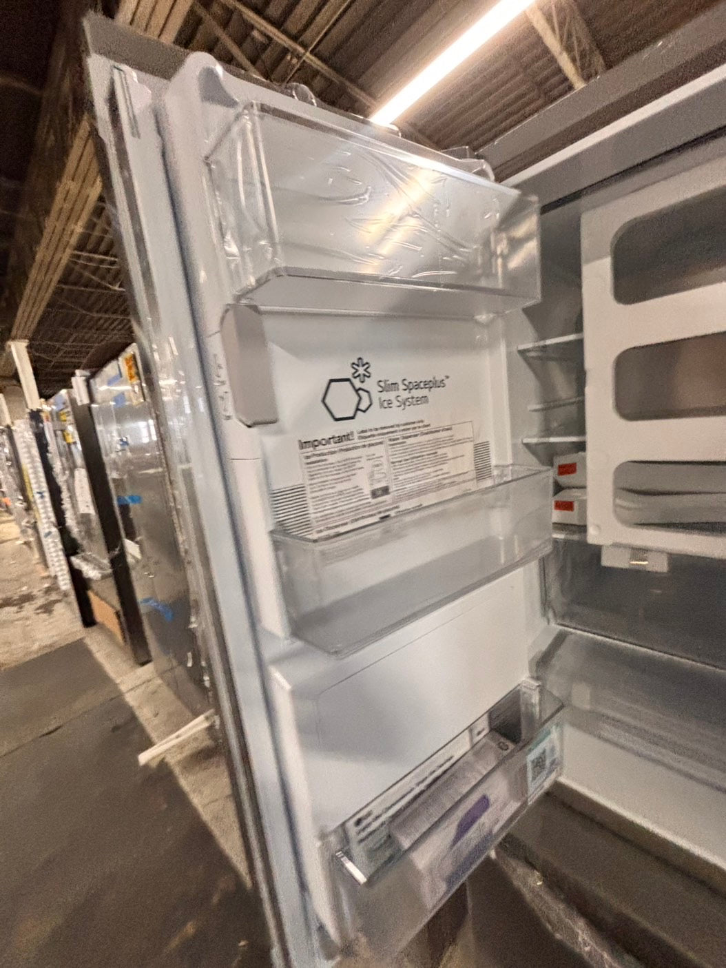 >special🎈LG New open box 📦 Refrigerator with ice maker & water dispenser - Stainless Steel #RFLG14DB