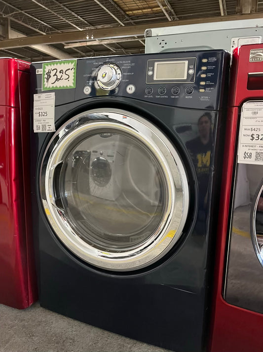 LG  front load stackable electric 220v dryer in navy blue 27" #ED401GB