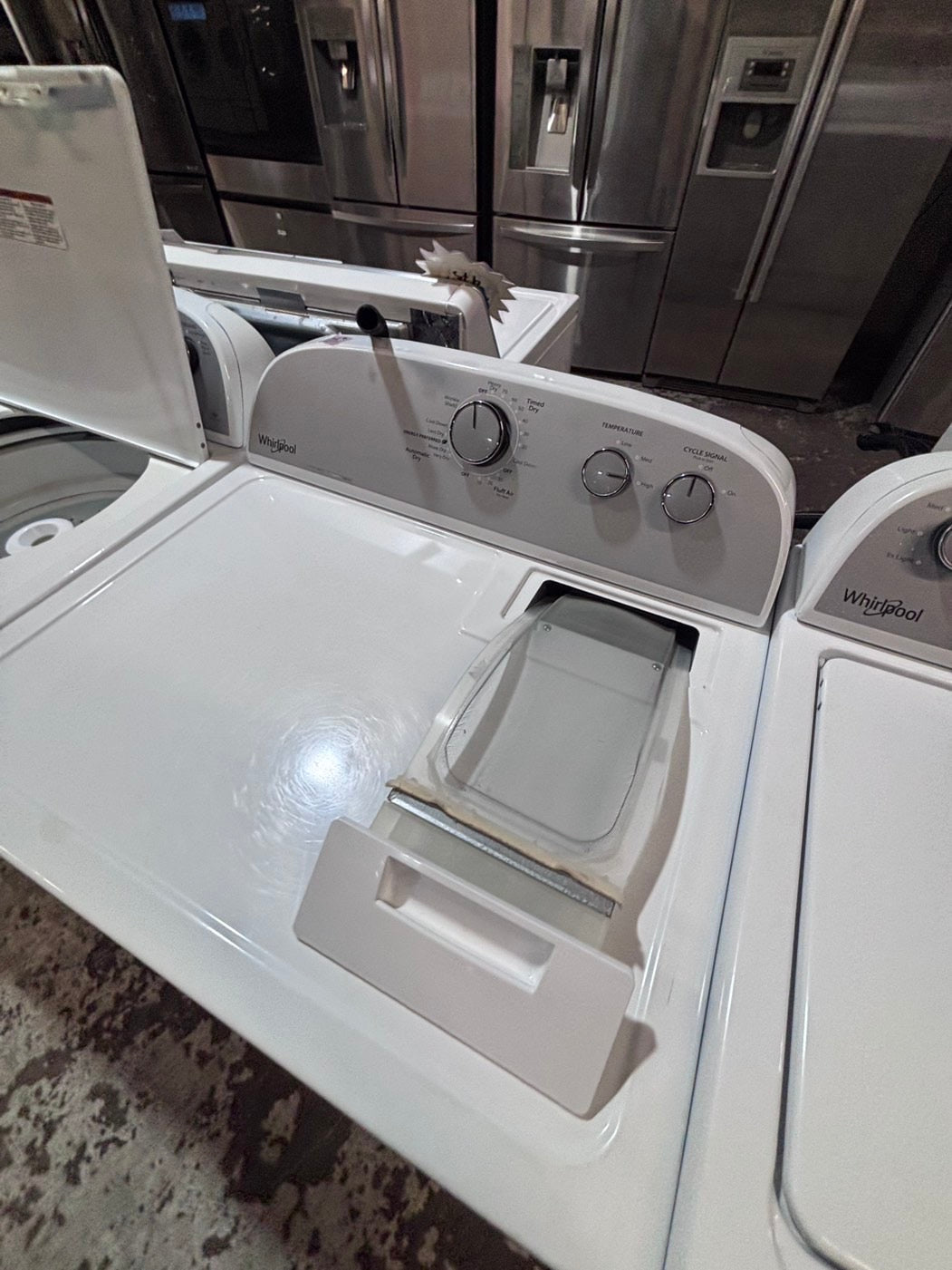 >*whirlpool top load washer  & electric dryer 220v  set top load side by side #TLSWT1YB