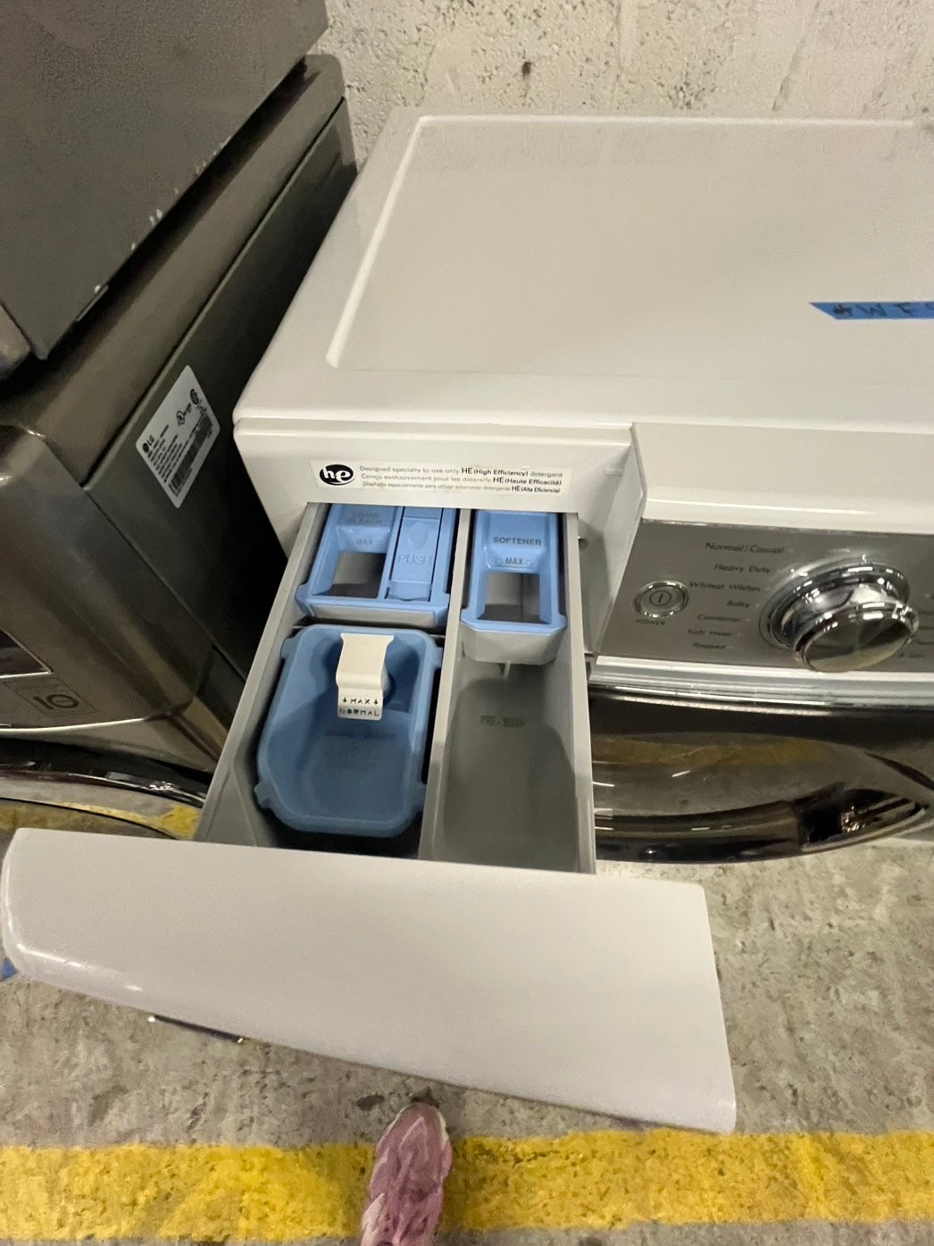 KENMORE front load washer and electric dryer set  stackable or side by side in white refurbished #KMFH23BB