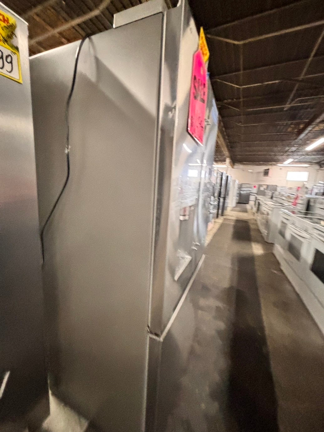 > LG Counter-Depth MAX 23.7 Cu. Ft. French Door Smart Refrigerator with Zero Clearance lf24z6530s with ice maker & water dispenser - Stainless Steel #RLG23C5B