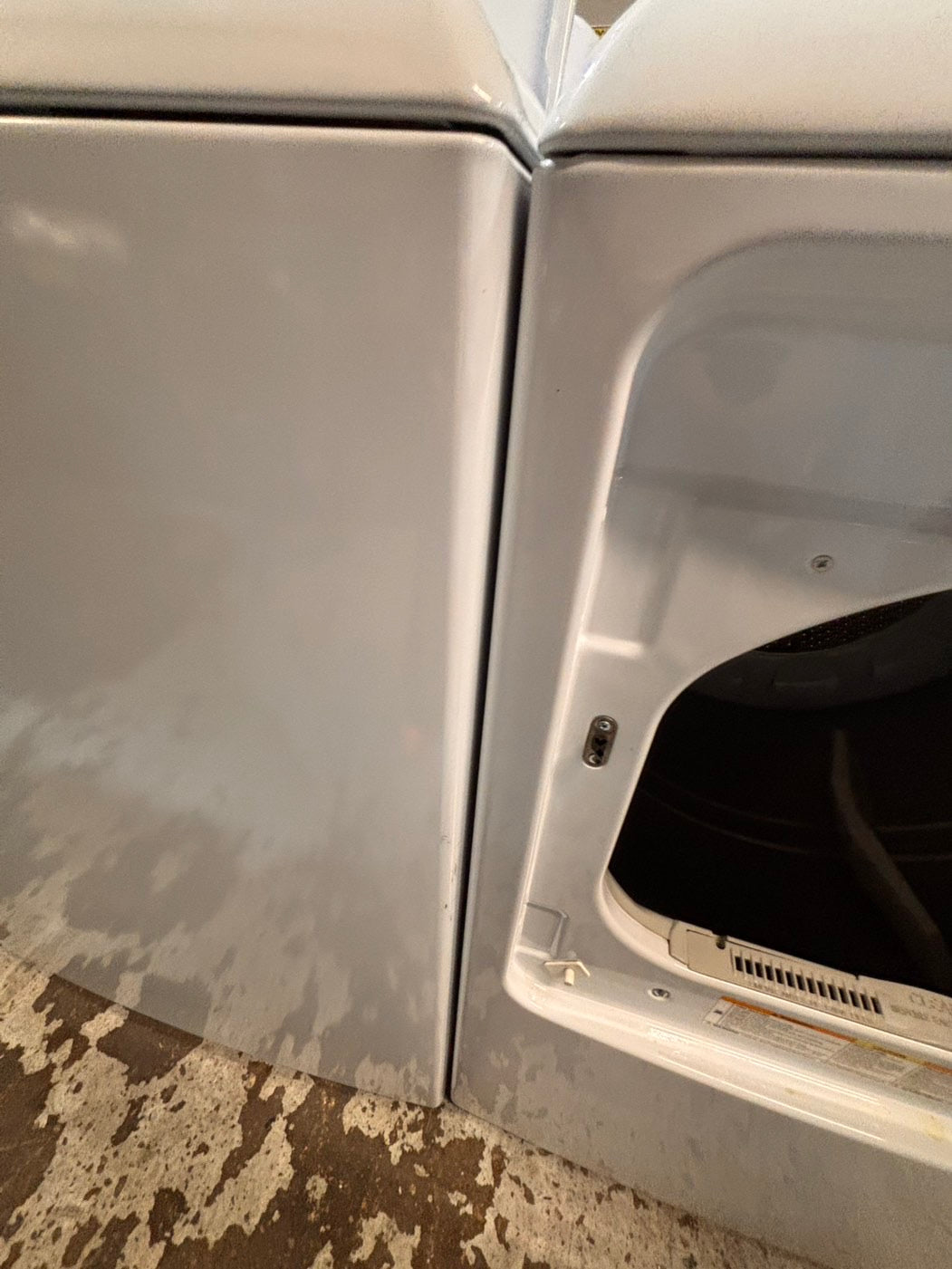 >*GE white  top top load washer with agitator  large capacity & dryer set electric 220v side x side top load stainless steel drum white color used-refurbished #GWD9ABB