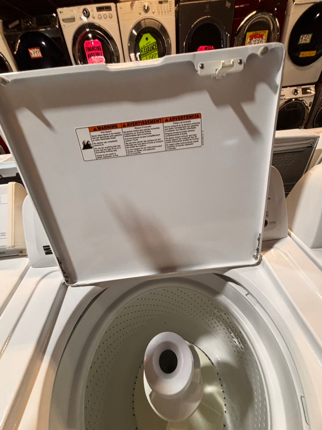 >*Kenmore Top load washing machine w agitator 27" in good condition,used like new -Refurbished #WTKV43B