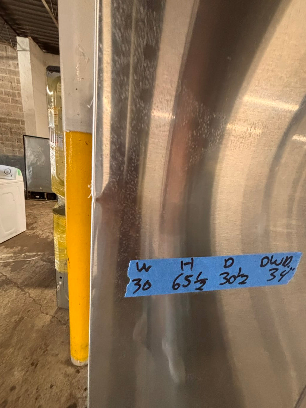 }}Samsung - 30” x 65.1/2 heigth x 30.1/5 depth. 22 cu. ft. 3-Door French Door Refrigerator w ice 🧊 maker inside - Stainless Steel #R22T5TPB