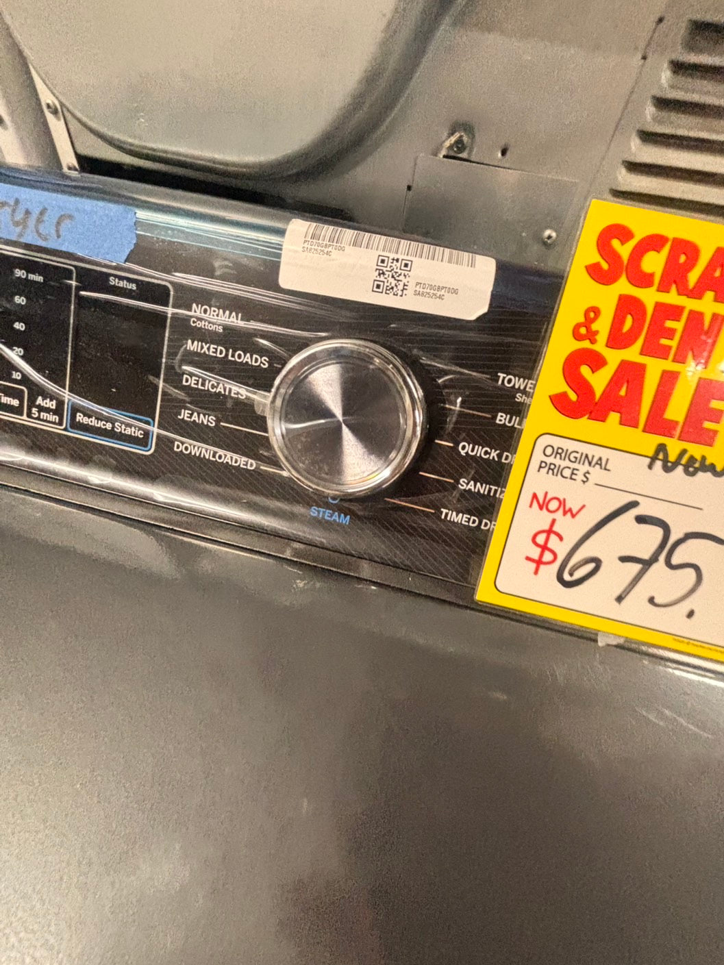 >new Open Box 📦 GE gas 110v dryer side x side large capacity  #ED5GG2L