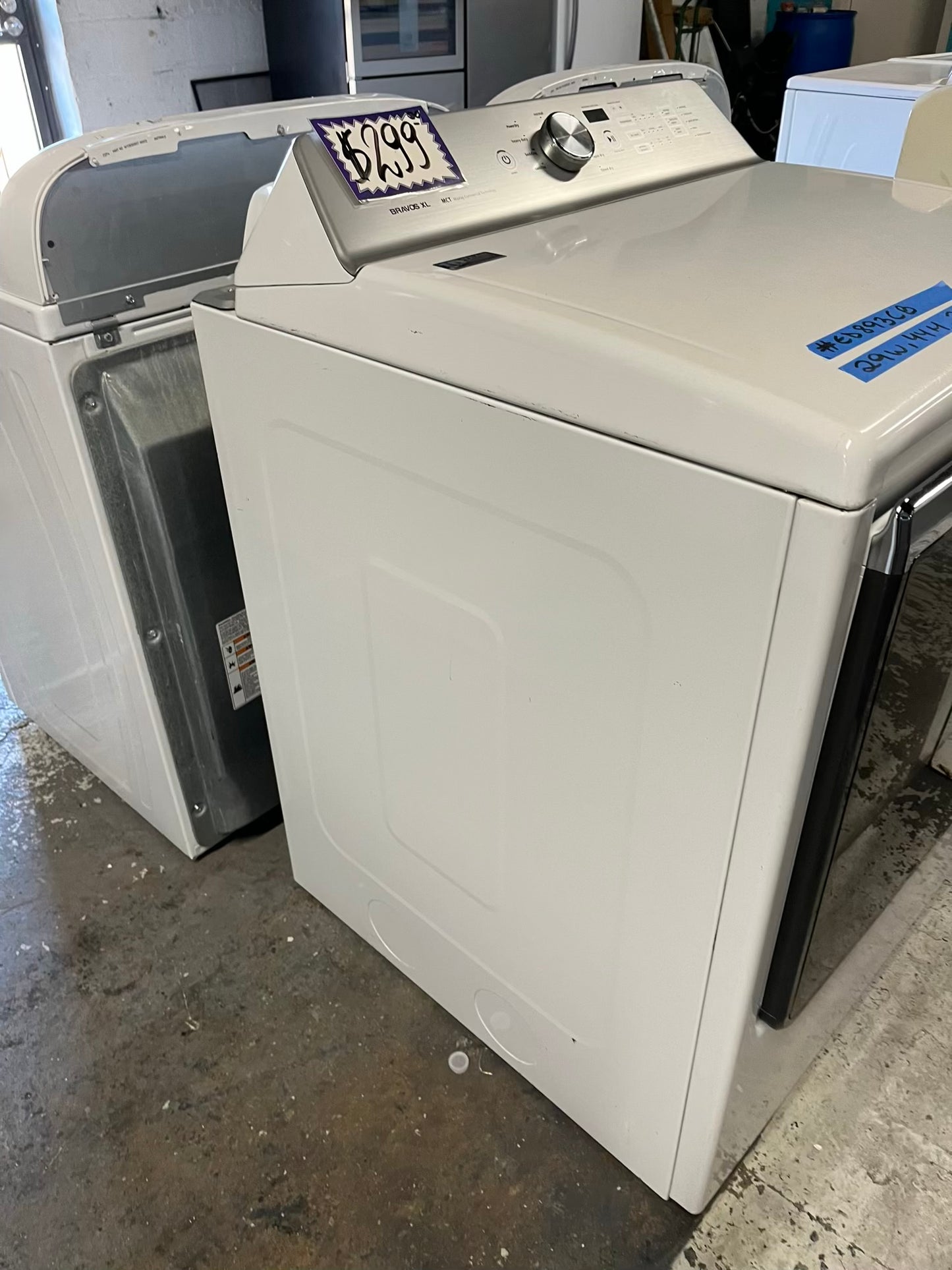 - Maytag electric dryer 220v large capacity in white #ED893CB