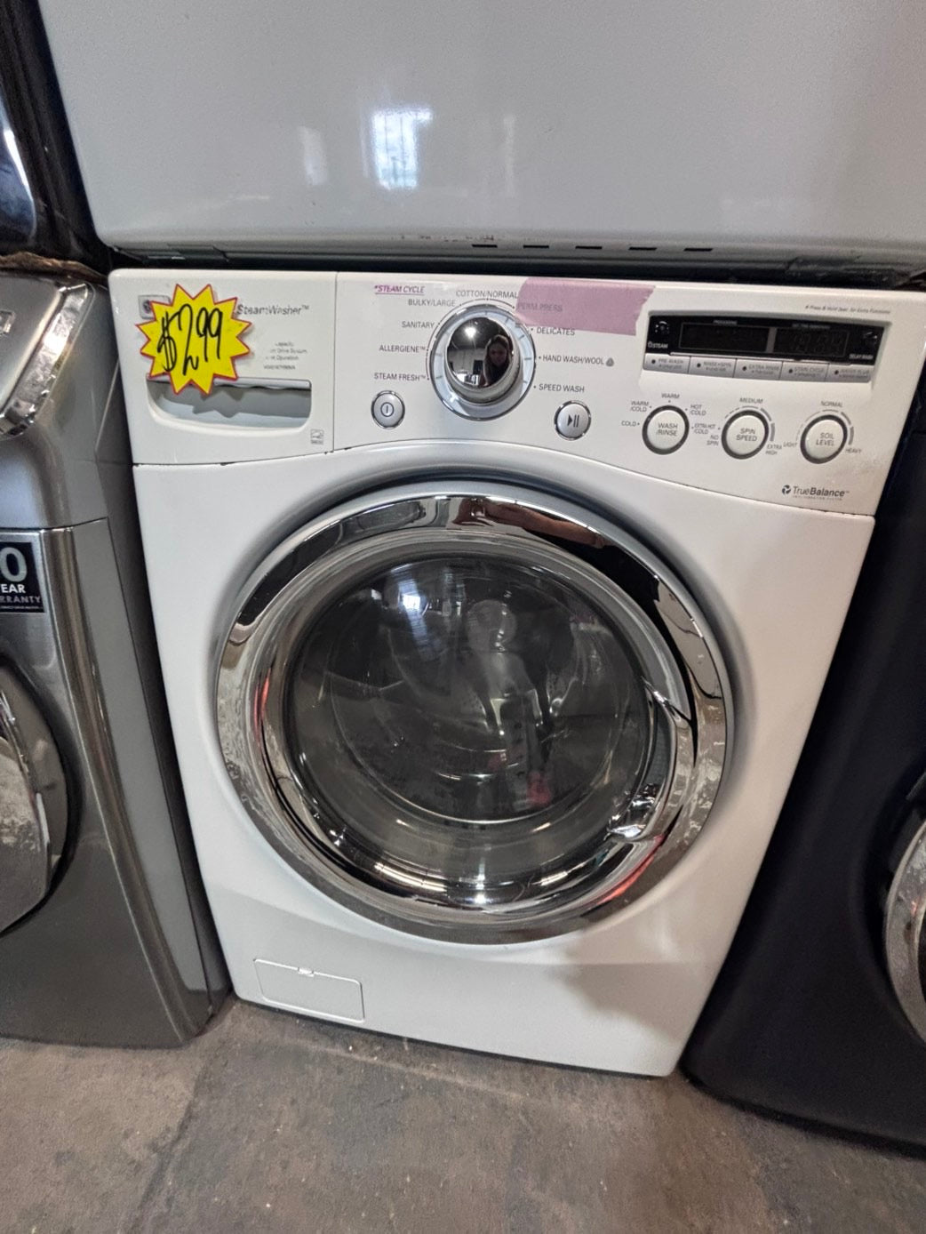>* July 4th special 🇺🇸LG washer & dryer set electric 220v front load stackable or side by side - sensor dry in white  #WEDL99SET