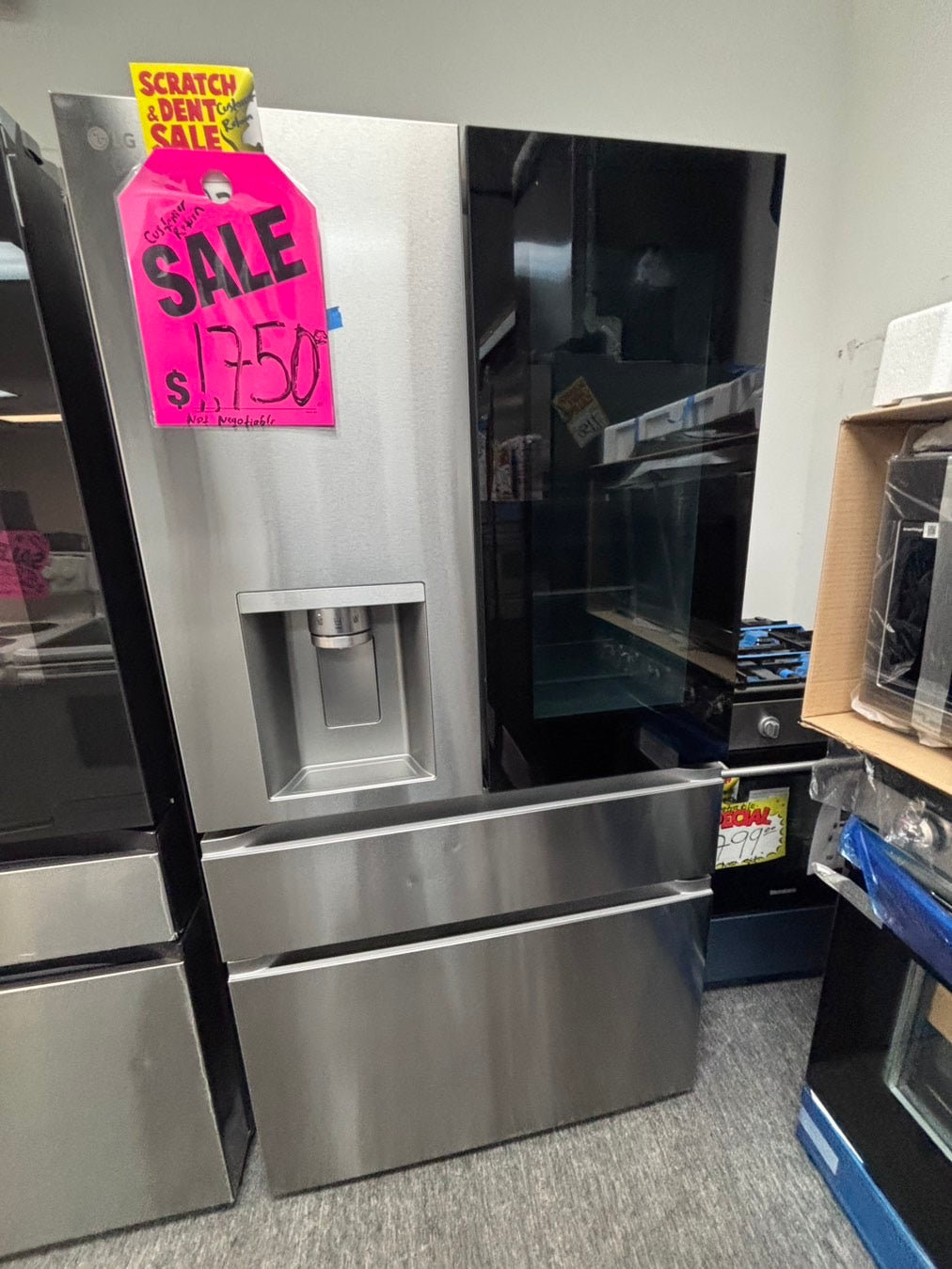 >special🎈LG New open box 📦 Refrigerator instaview with ice maker & water dispenser - Stainless Steel  #RZ33USL