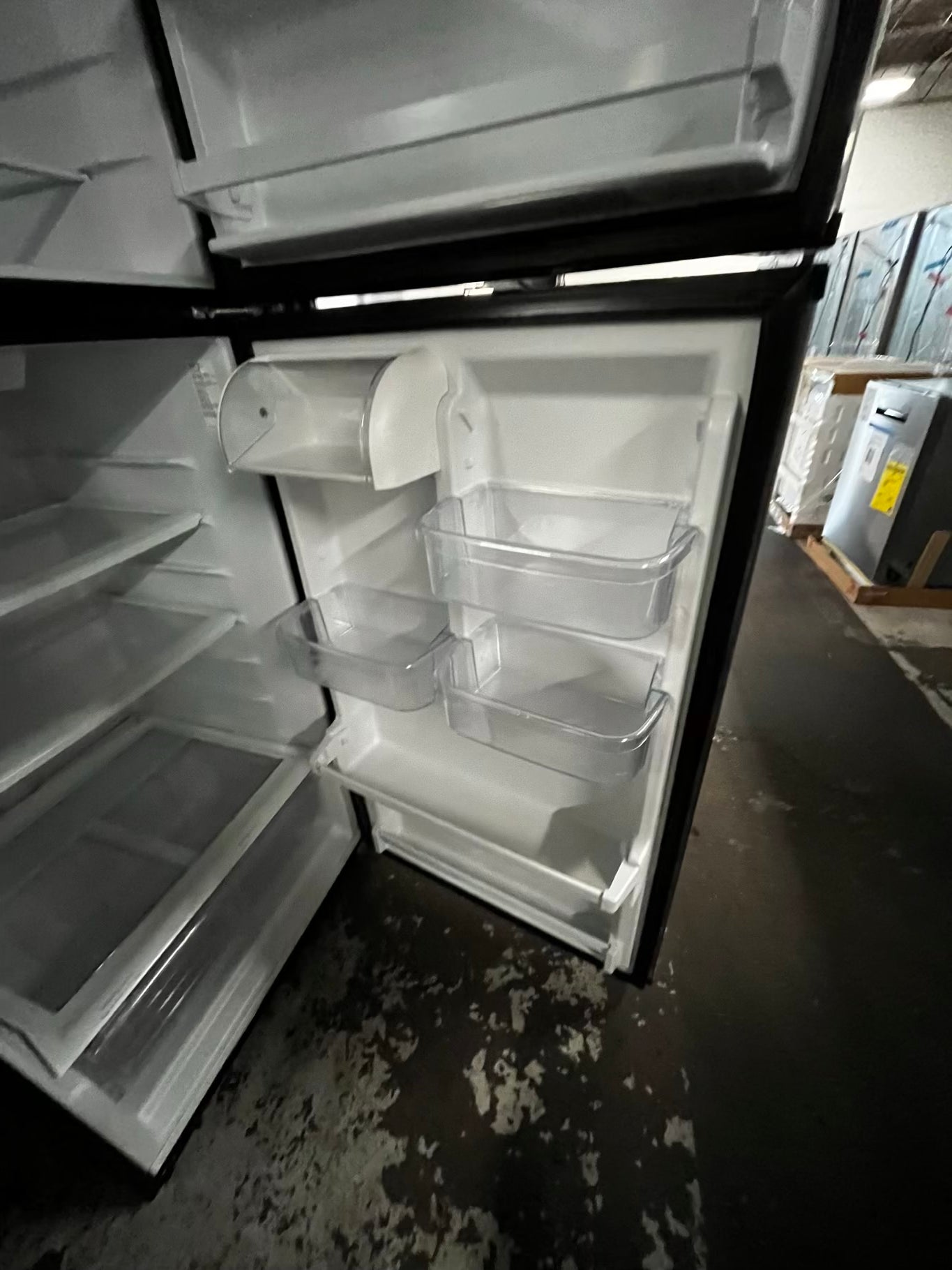 - Whirlpool top freezer refrigerator stainless steel 28" #RF777QB