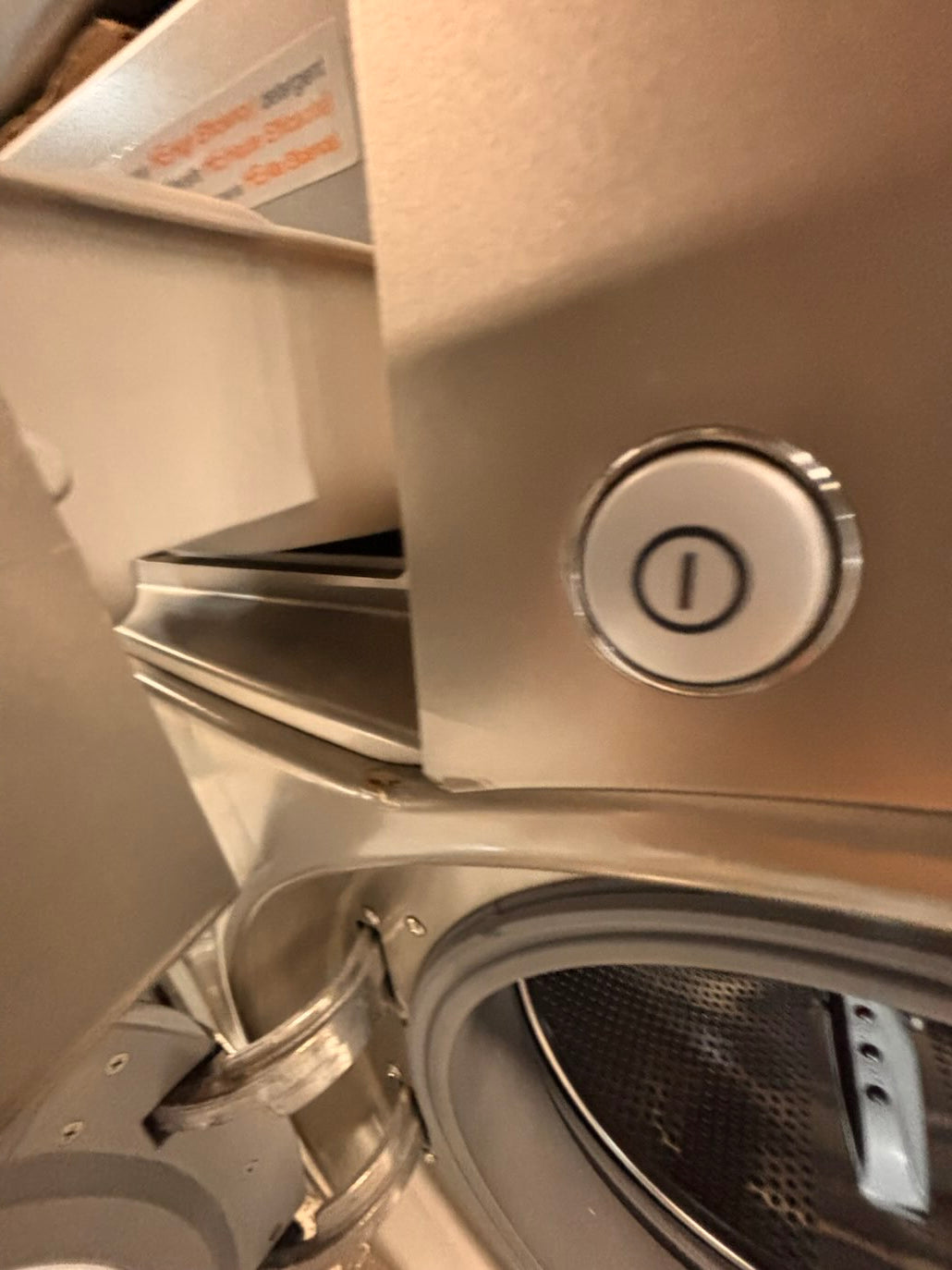 } } special🔥LG washer & dryer set large capacity,electric 220v front load stackable or side by side - sensor dry , working 💯 with warranty ! in silver-gray color used,refurbished #LGGY14SET