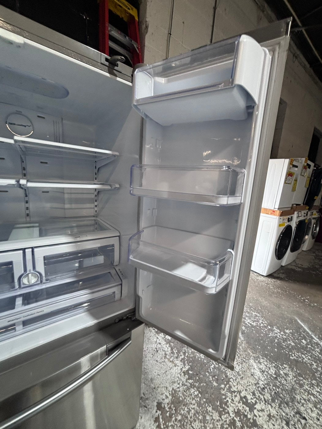 } SALE 🔥36”Samsung French doors  fridge  stainless steel ((ice maker & water doesn’t work) doesn’t affect on the others functions. #WFE15WB