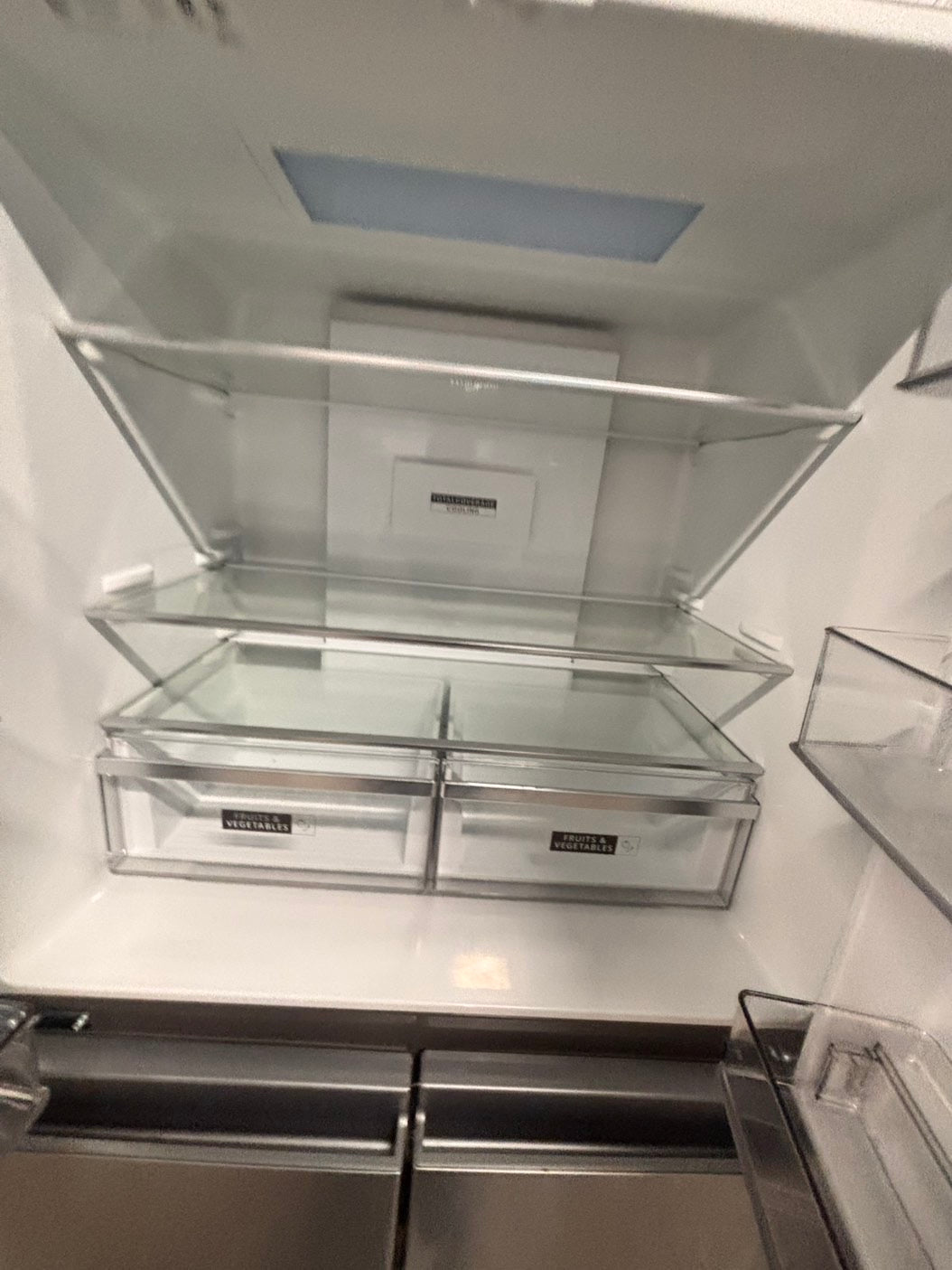 >special🎈New open box 📦 costumer return whirlpool- 23 cu. ft. Counter depth 19.4 cu. ft. Counter Depth French Door Refrigerator in Fingerprint Resistant .. #RWVYY41B