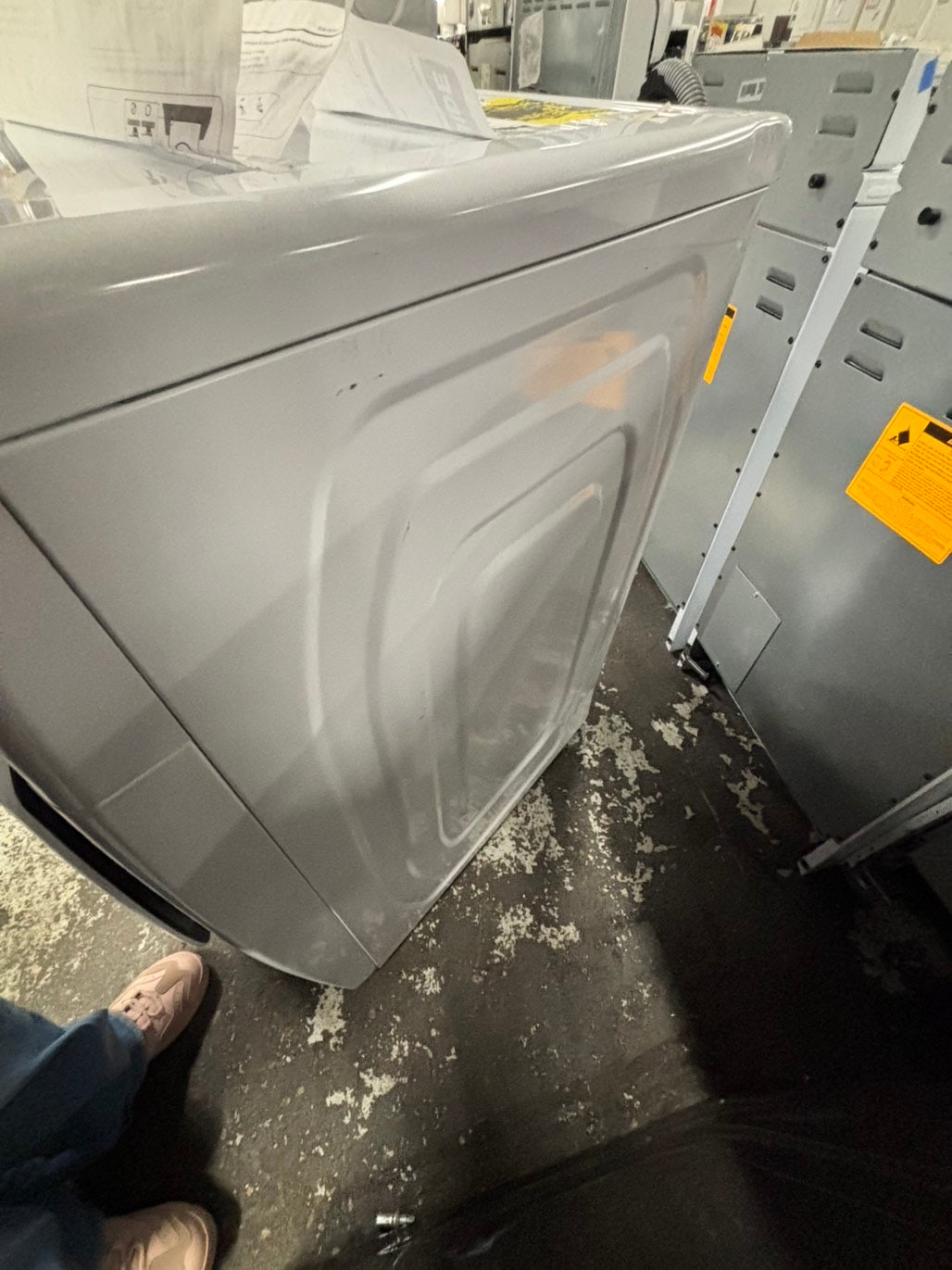 Samsung -new scratch and dent  open box 📦 front load stackable or side by side washer white  27" #SFW667B