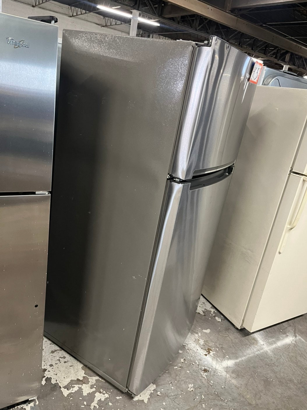 Whirlpool 28”top freezer refrigerator stainless steel 28" counter depth #RF76RB