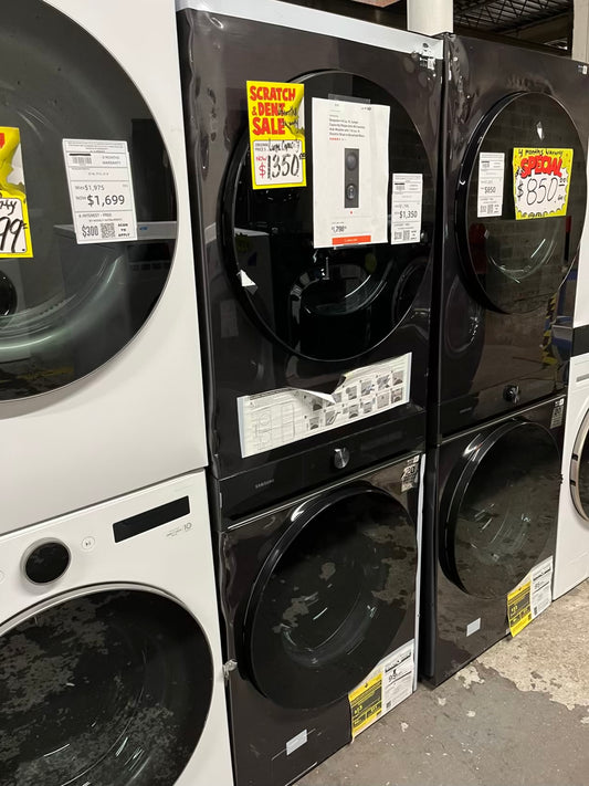 Open Box 📦 | Scratch & Dent Samsung bespoke WashTower electric 220v Single Unit Al Front Load Washer 4.6 cu ft & Dryer 7.6 cu ft 27" in #WD632SB
