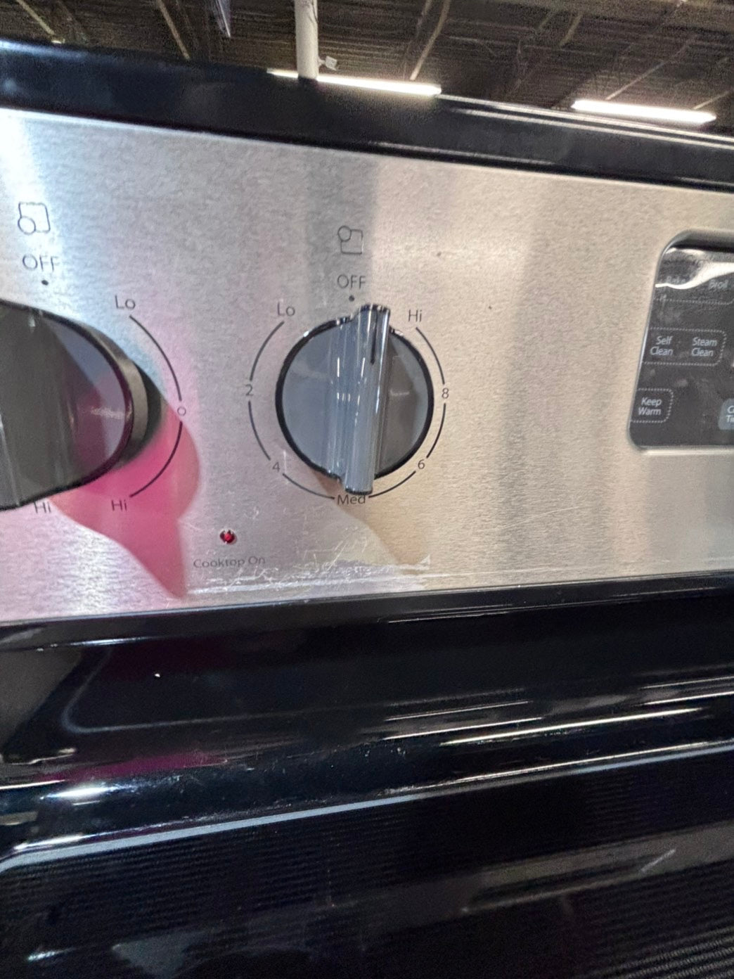 >>whirlpool electric 220v glass top range bake Broil roast self clean stainless steel 30" Refurbished #ES7T23B