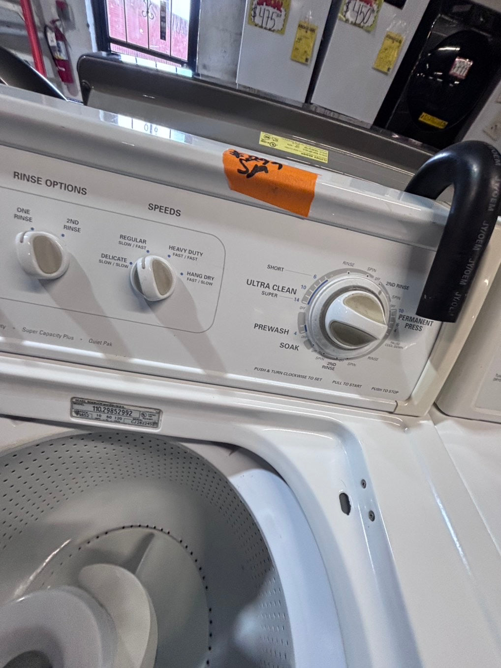 }sale 🔥🔥KENKORE  top load washer with agitator & electric dryer 220v  set   top load side by side working 💯  with warranty top load side by side #SKR62YB