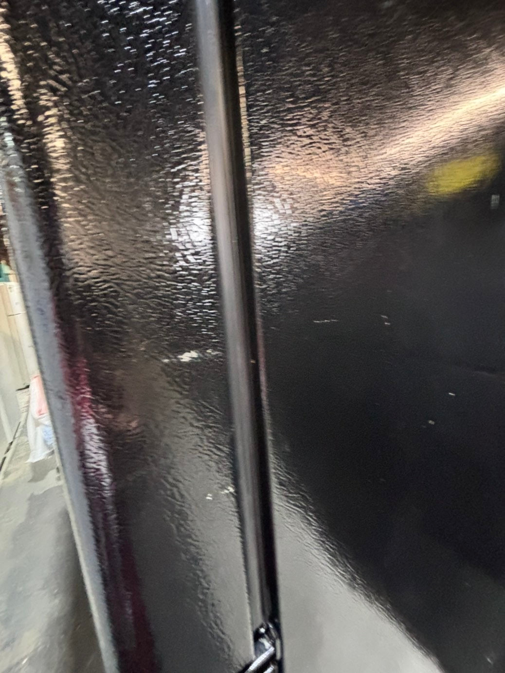 >>GE  33” Top freezer fridge   With ice maker inside ,black  used-refurbished #RG37QB