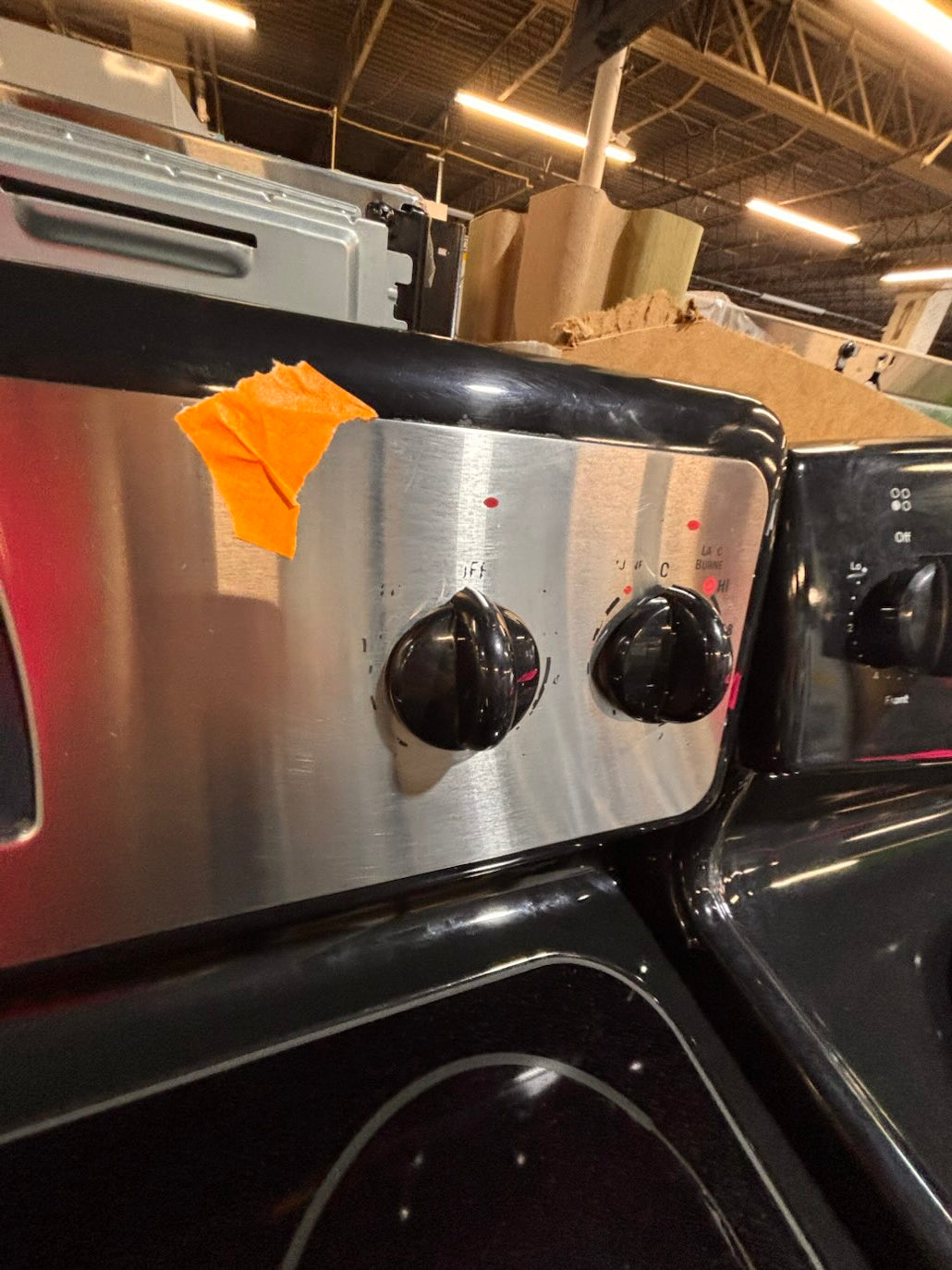 }}SPECIAL 🔥🔥GE electric 220v glass top range bake Broil roast self clean oven stainless steel working 💯  with warranty ! 30" used-Refurbished #GEA1Y71B