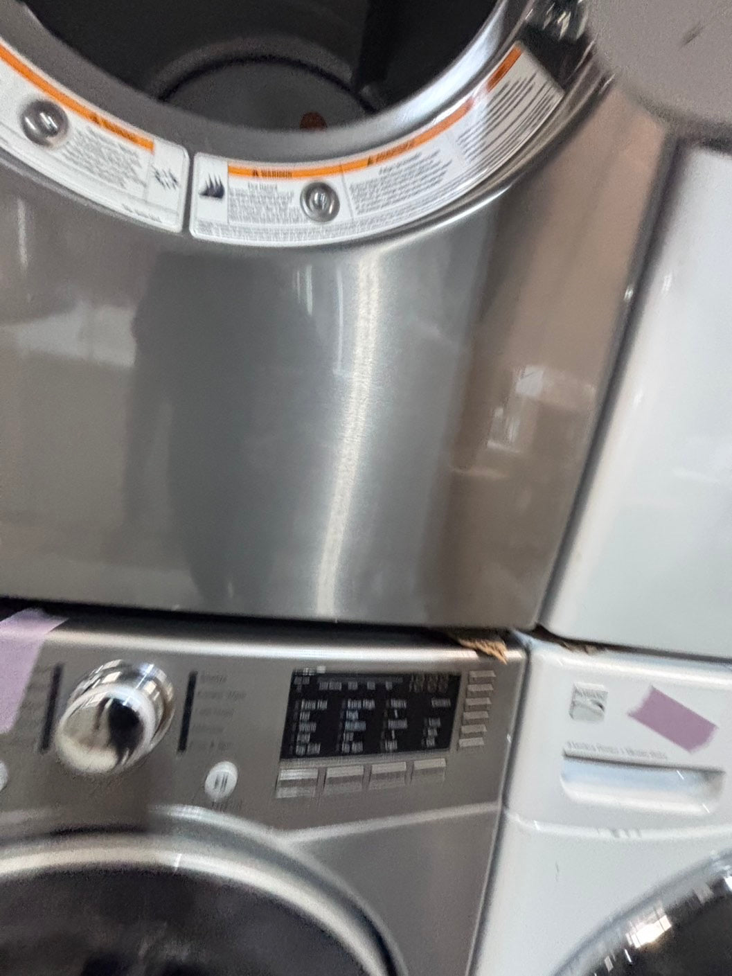 >*early July 4th special 🇺🇸kenmore washer & dryer set electric 220v front load stackable or side by side - sensor dry in gray color #GSS2BSET