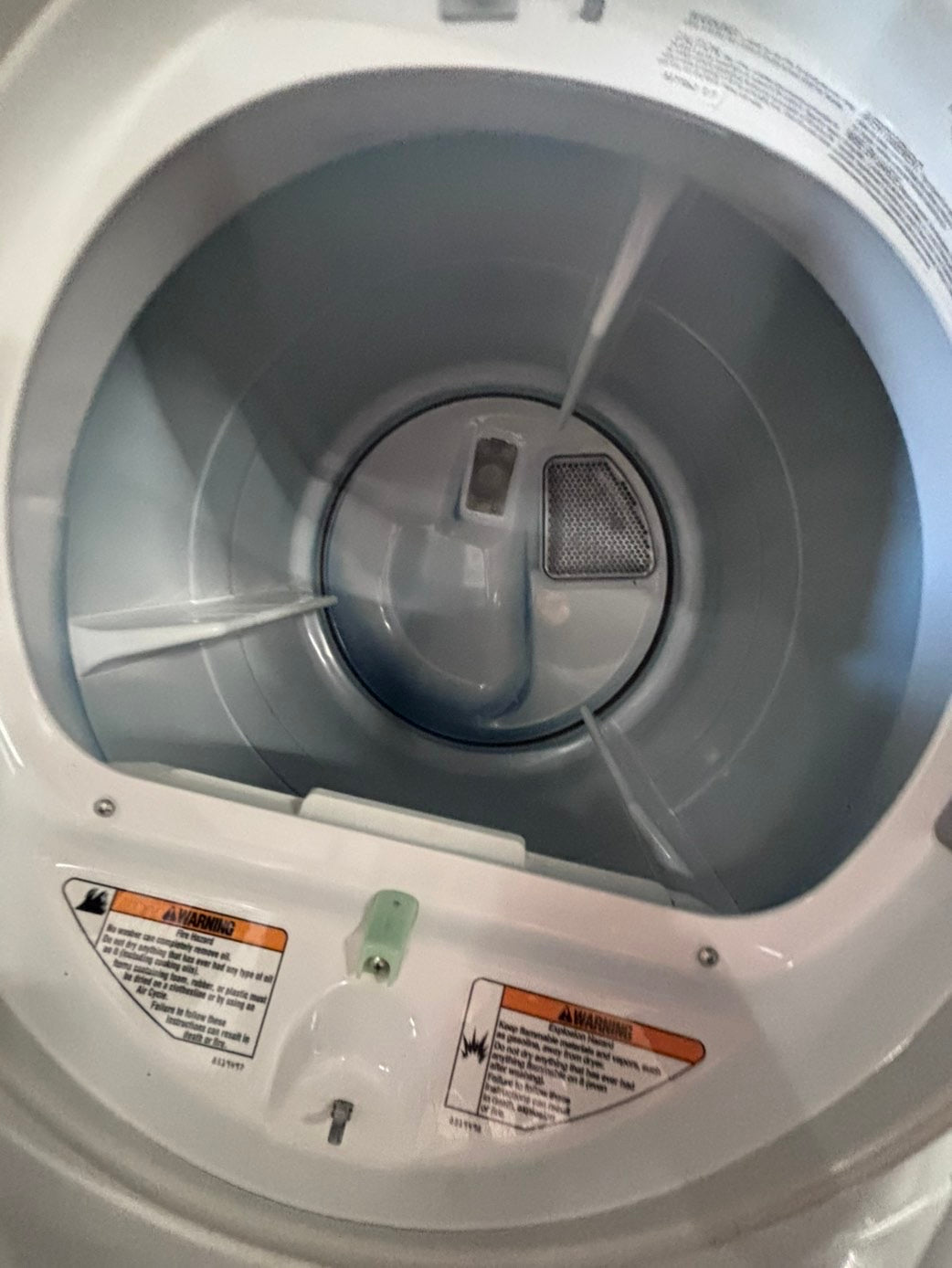 >*sale🔥whirlpool front load stackable electric 220v dryer in white  color used-refurbished 27" #DS999NB
