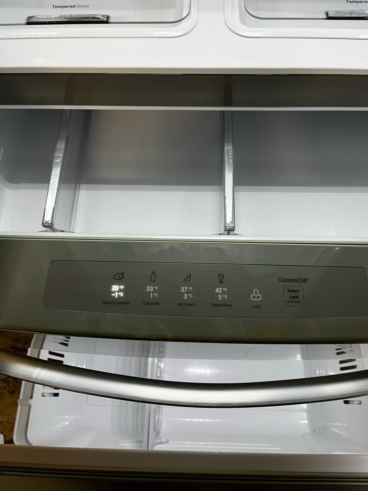 🎄Holiday Sale 🎁Used | Refurbished LG 36” French door refrigerator stainless steel *NO ice maker or water dispenser r- stock number #RF222941B