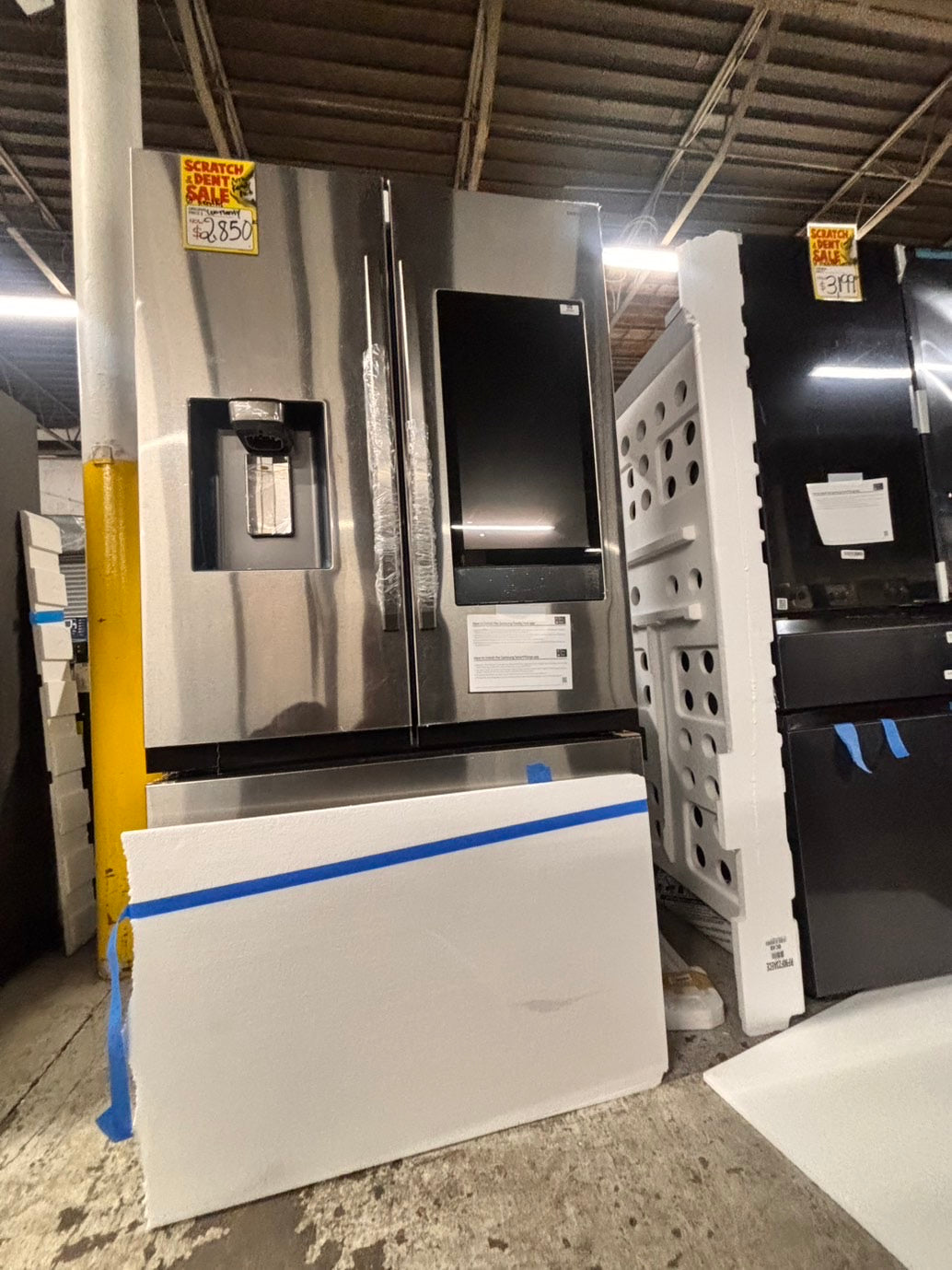 >special🎈new open box Samsung family hub 27cu.ft Standard Depth 3-Door French Door Refrigerator in Stainless Steel 
#RFHUHZ4B 36” in