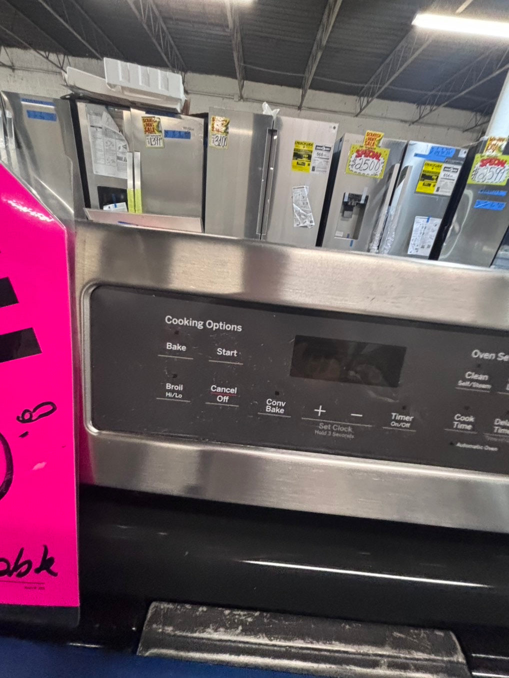 >*Sale🔥GE Gas range 5 burner convection oven bake ,broil Hi/Lo self clean in stainless steel used-Refurbished 30” #GSG996B