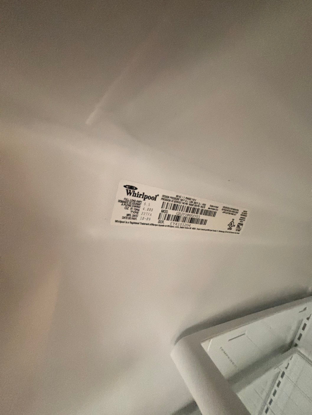 >Special🎈Whirlpool 33” Top freezer fridge in stainless steel color                 used-refurbished #RFZA213B