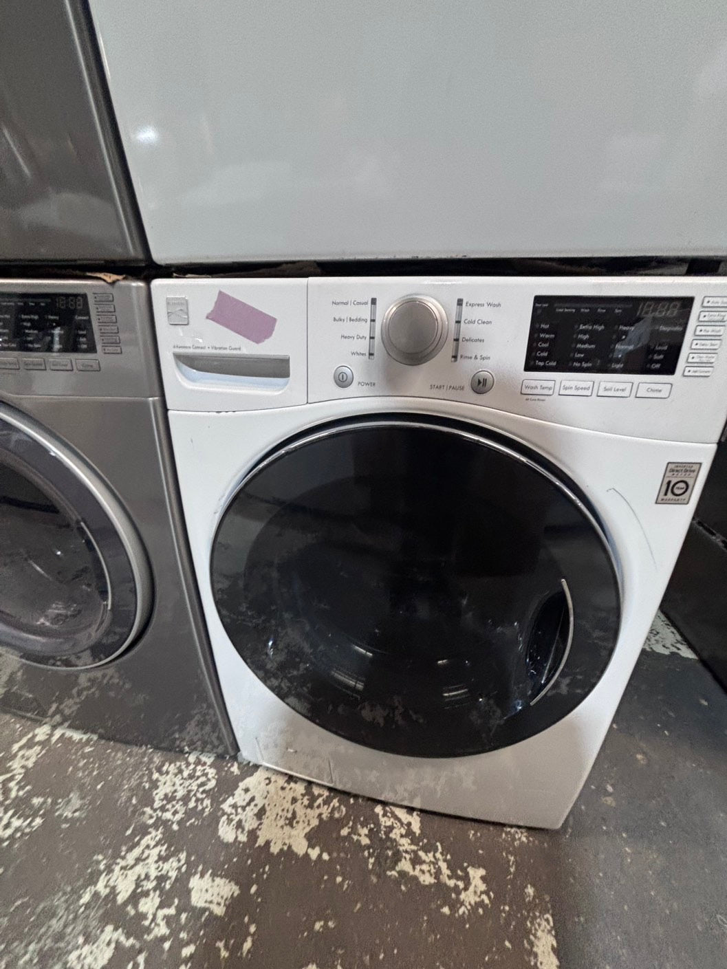 >*early July 4th special 🇺🇸kenmore washer & LG dryer mix & match set electric 220v front load stackable or side by side - sensor dry in white color #WH4YSET