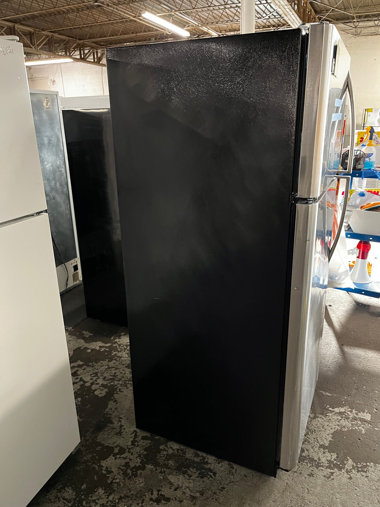 Kenmore top freezer refrigerator stainless steel  used refurbished 30” #RF7431B