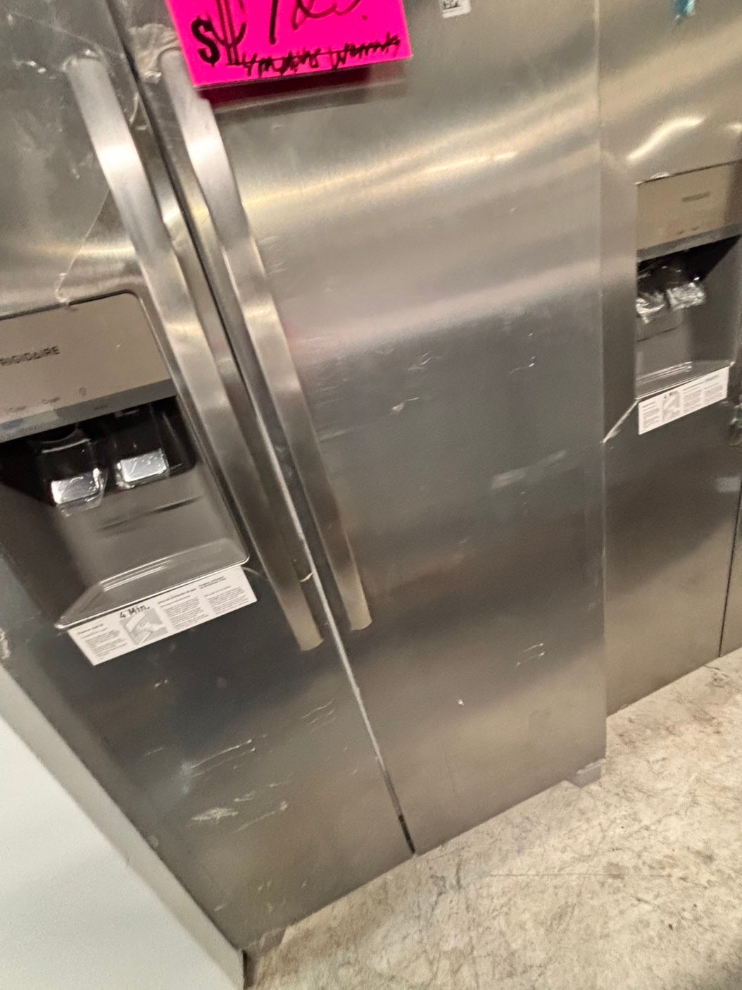 >special 🔥new Open Box 📦 | scratch & dent Frigidaire side x side  refrigerator w/ice water dispenser stainless steel 36" #RF1281B