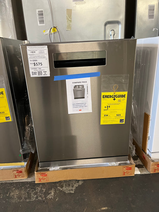 Open Box Beko DDN25402X 24-inch, built-in dishwasher quiet operation and energy efficiency #DW745B