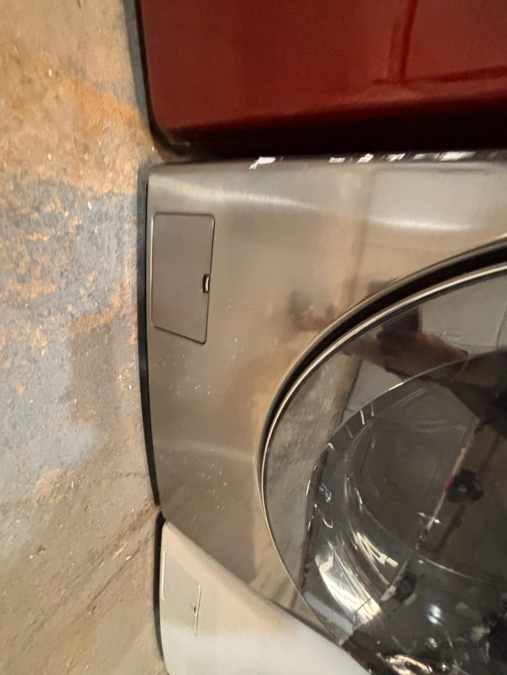 } special🎉LG  washer & dryer set electric 220v front load stackable or side by side - sensor dry , working 💯  with warranty , in silver color   #SPGC16SET