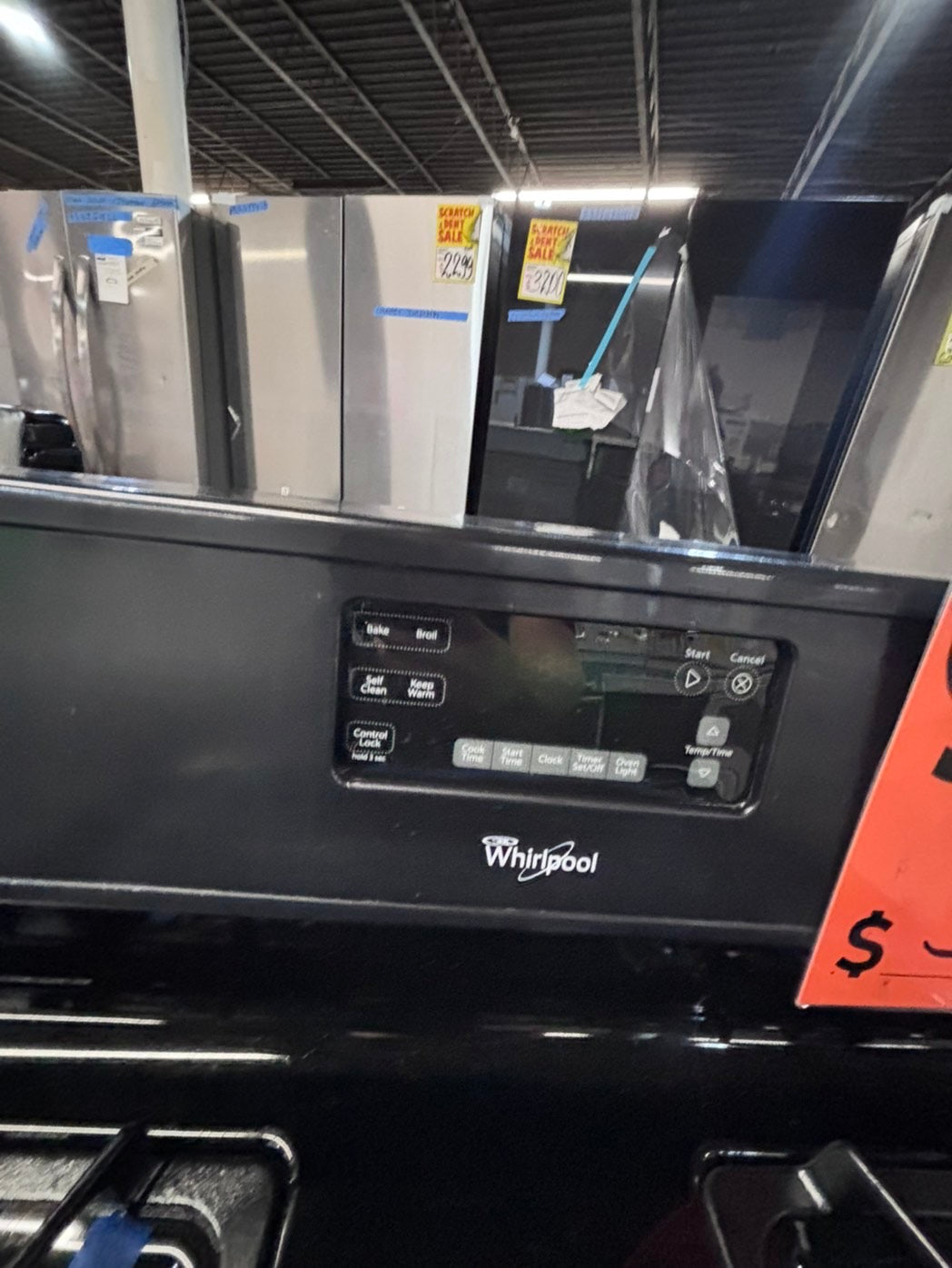 >*sale🔥whirlpool gas range 4 burner bake broil Hi/Lo self clean in stainless steel used-Refurbished 30” #GWB65YB