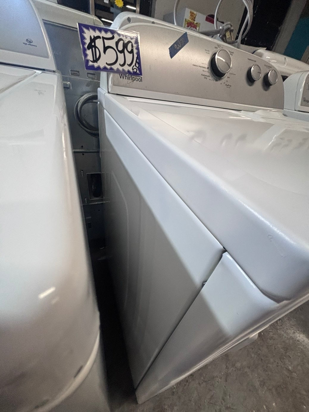 >>whirlpool top load washer large capacity with removable agitator  & electric dryer 220v  set top load side by side #MSR22YB